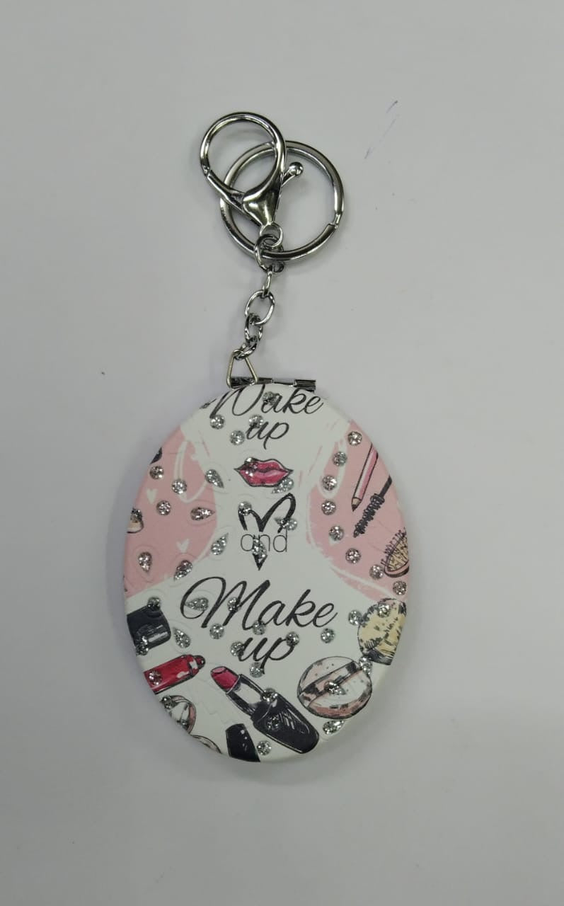 Fancy Mirror Keychains With Creative Designs Gifts Pocket Edition By Tamrapatra