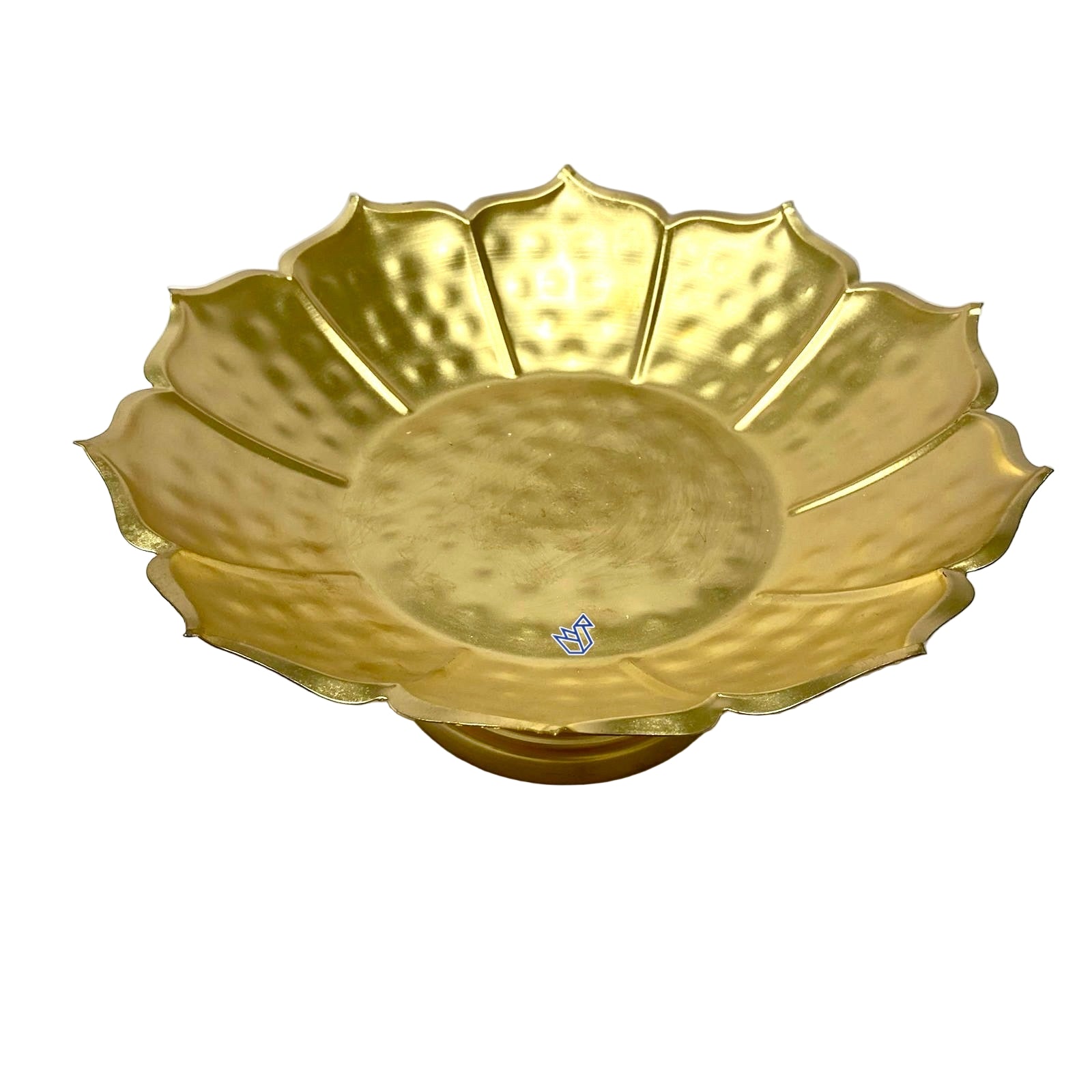 Gold decorative bowl on a white background
