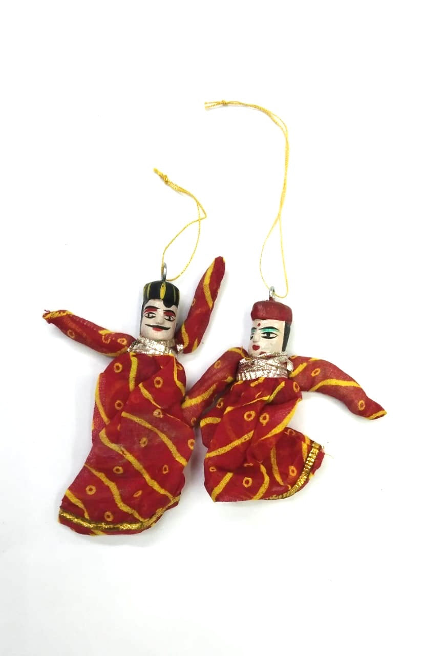 Puppet Pair Indian Traditional Hangings For Decoration Gifts Souvenir Tamrapatra