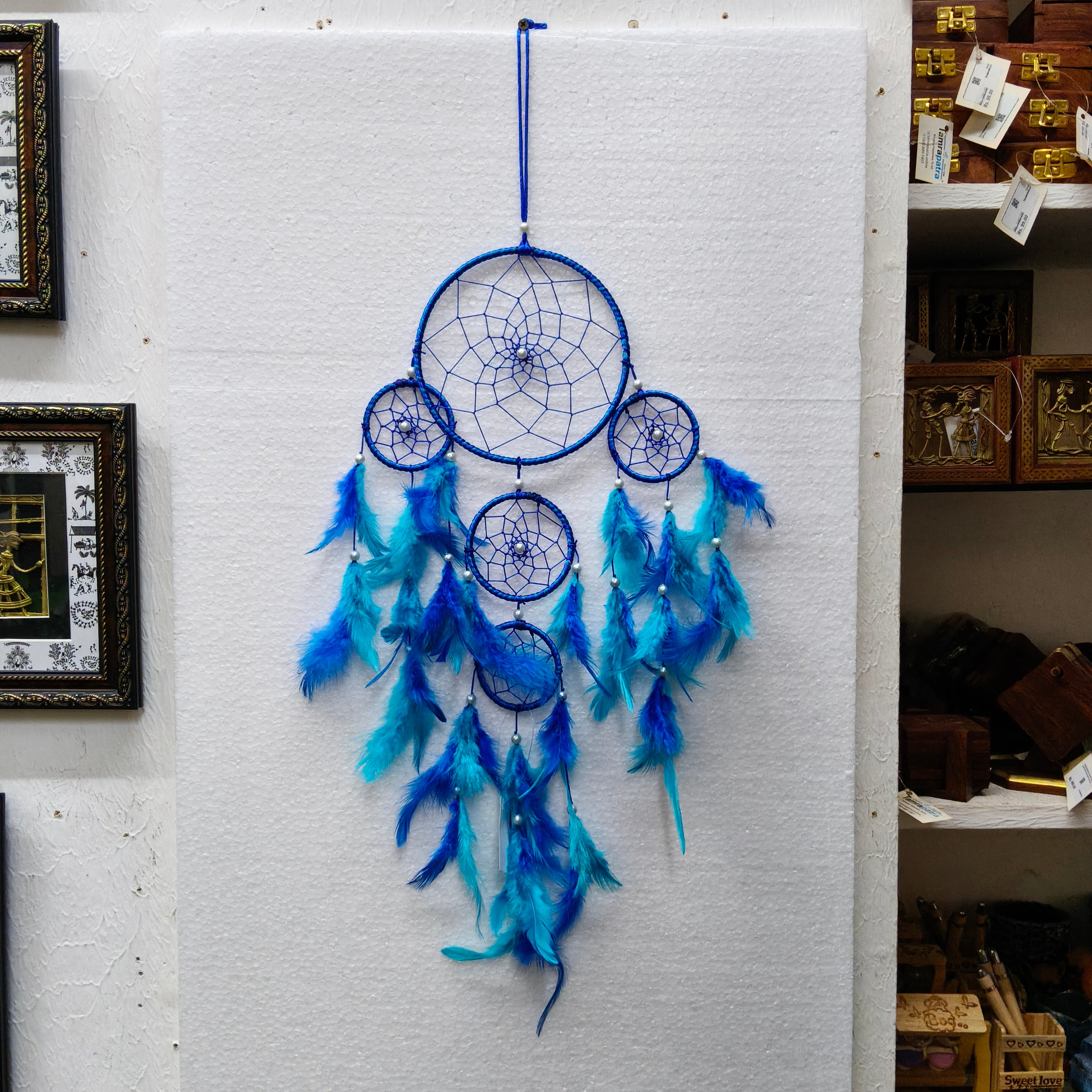 Dream Catcher In Various Shades Aesthetic Protective Charms From Tamrapatra