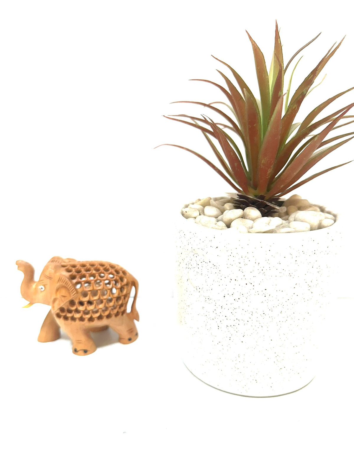 New Jali Elephant Absolute Artist's Handcrafted Wood Carving By Tamrapatra