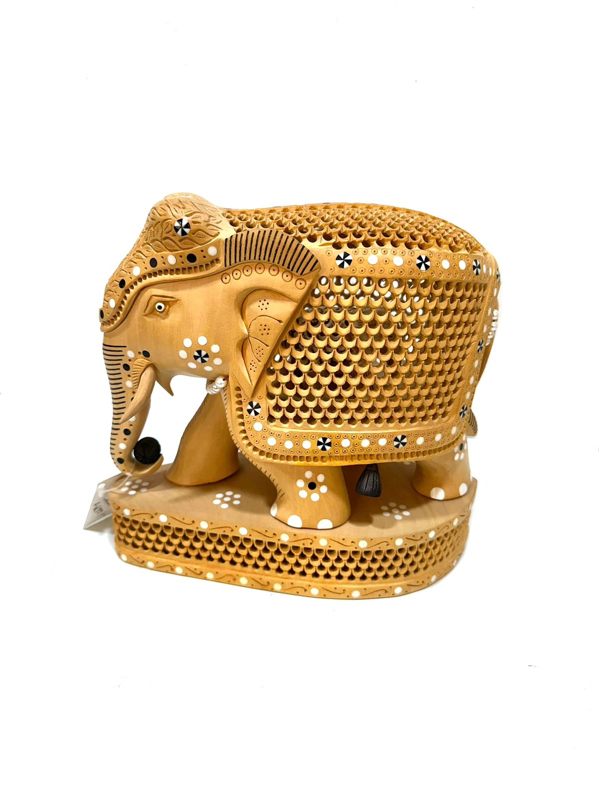 Mighty Elephant Miniature Hand Painted Extravagant Souvenir Gifts By Tamrapatra