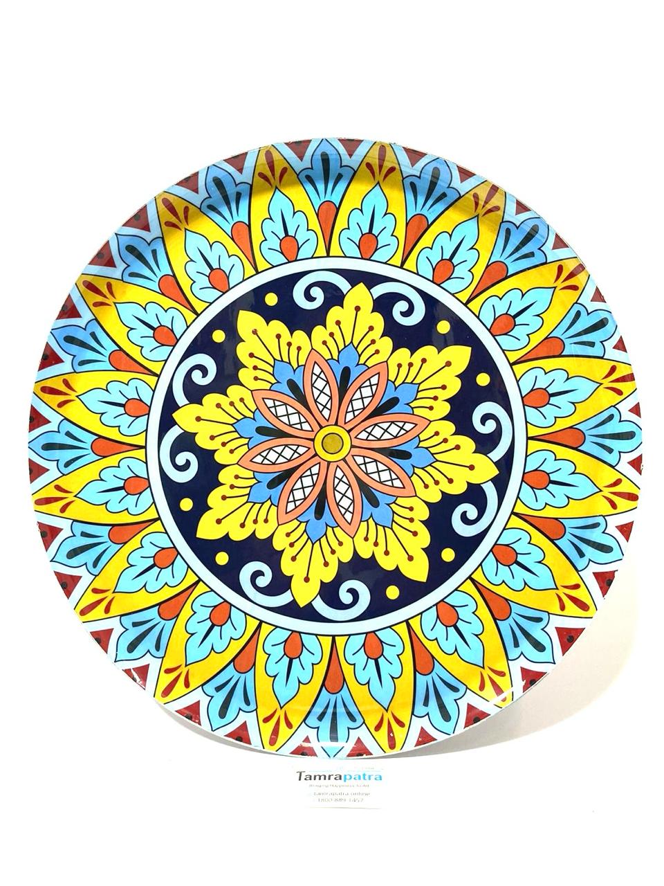 Metal Round Plates Décor With Beautiful Theme To Hang On Your Wall Tamrapatra