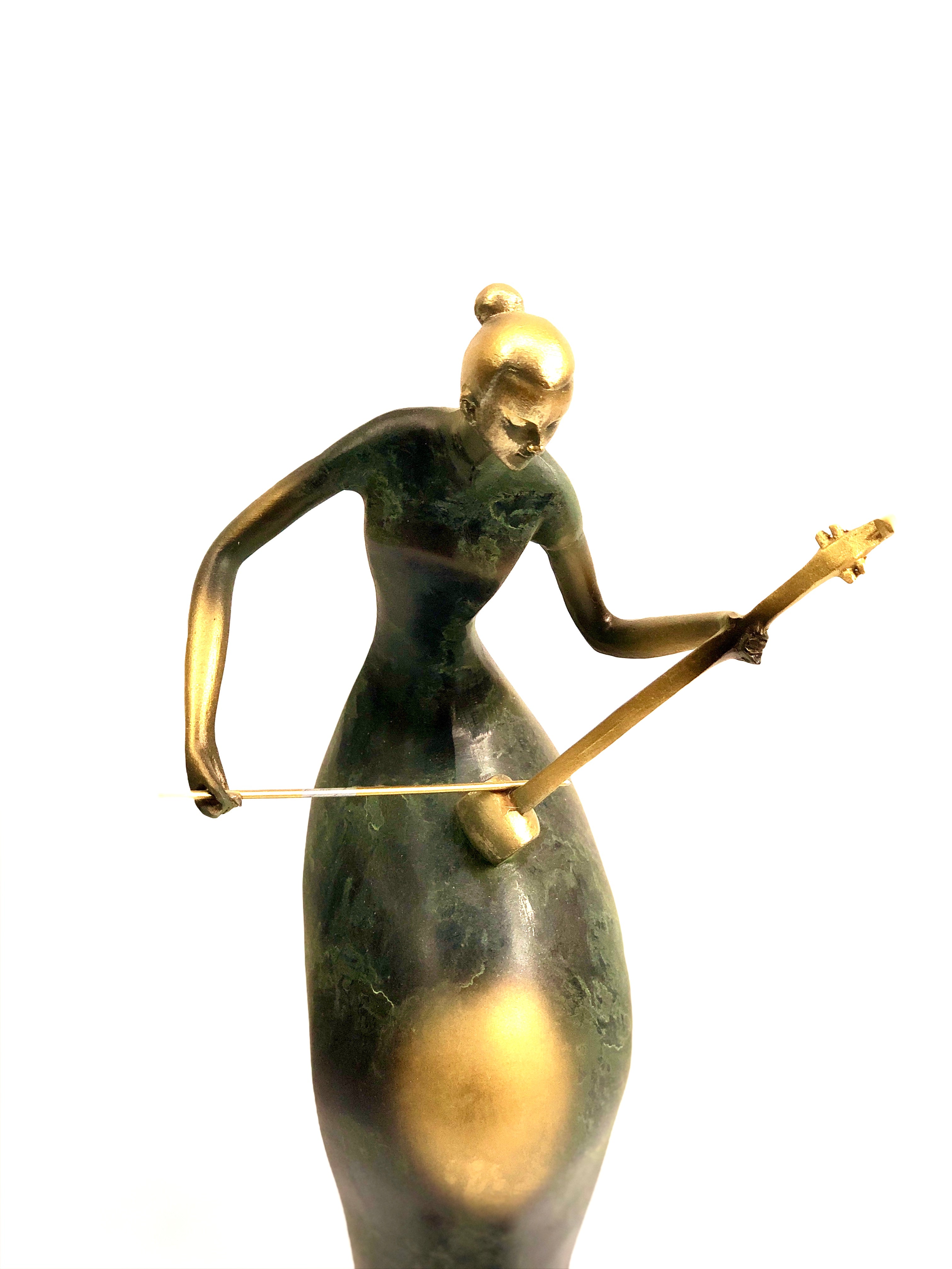 Exclusive Girl Series Modern Resin Sculpture With Musice Theme By Tamrapatra