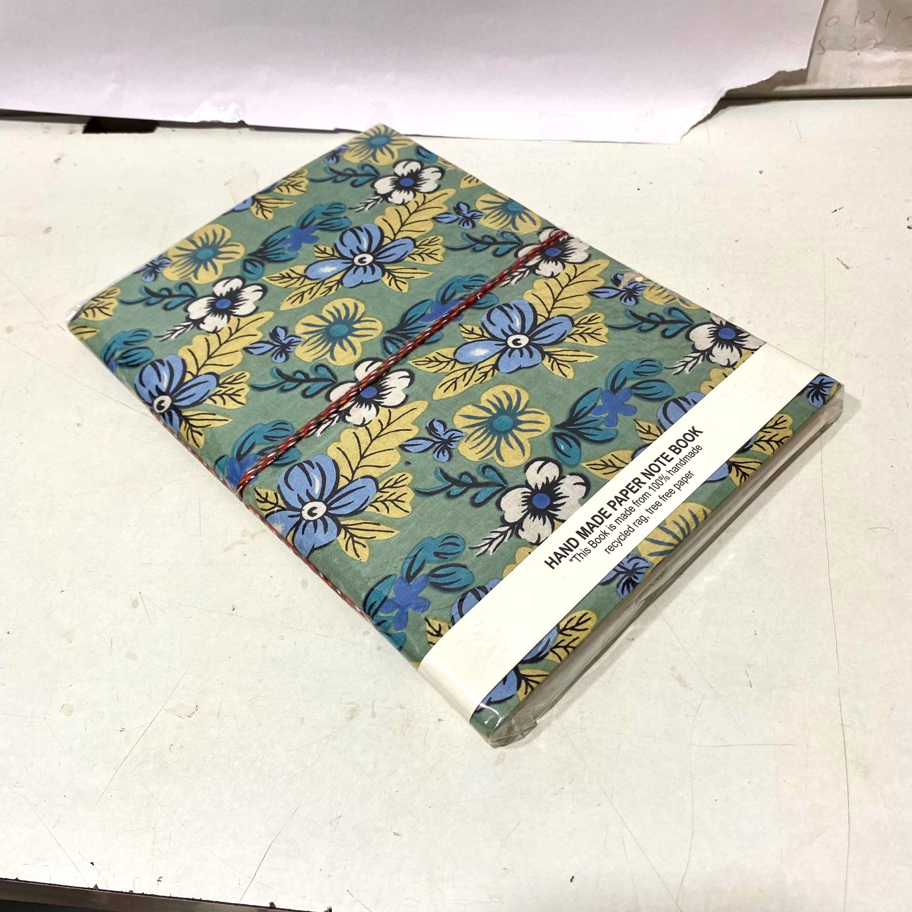 Handmade Paper Diary Gifting Collection Floral Cloth Painting XL Tamrapatra