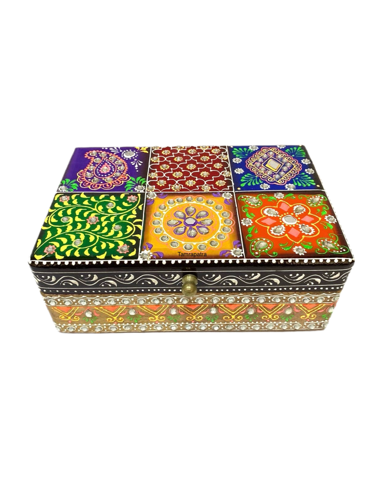 Wooden Storage Box Various Finish To Store Jewelry New Standard Size Tamrapatra