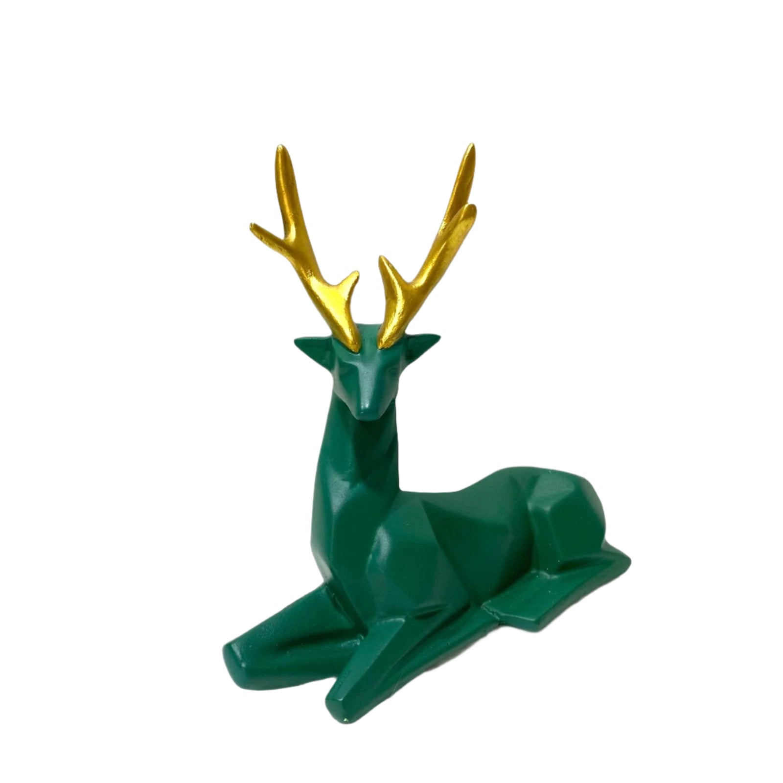 Deer Set Of 2 Showpiece Stand Décor Outstanding Art In Black Green Tamrapatra