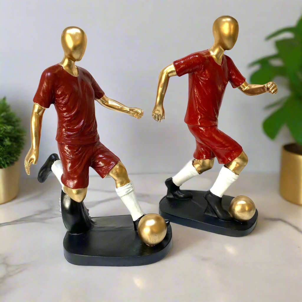 Man Playing Football Soccer Personalised Touch To Your Home By Tamrapatra