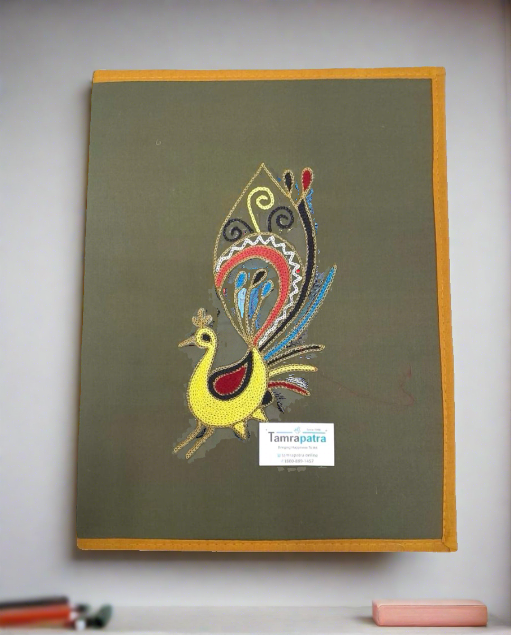 Embroidery Handmade Files To Store Documents Ethnic Collection By Tamrapatra
