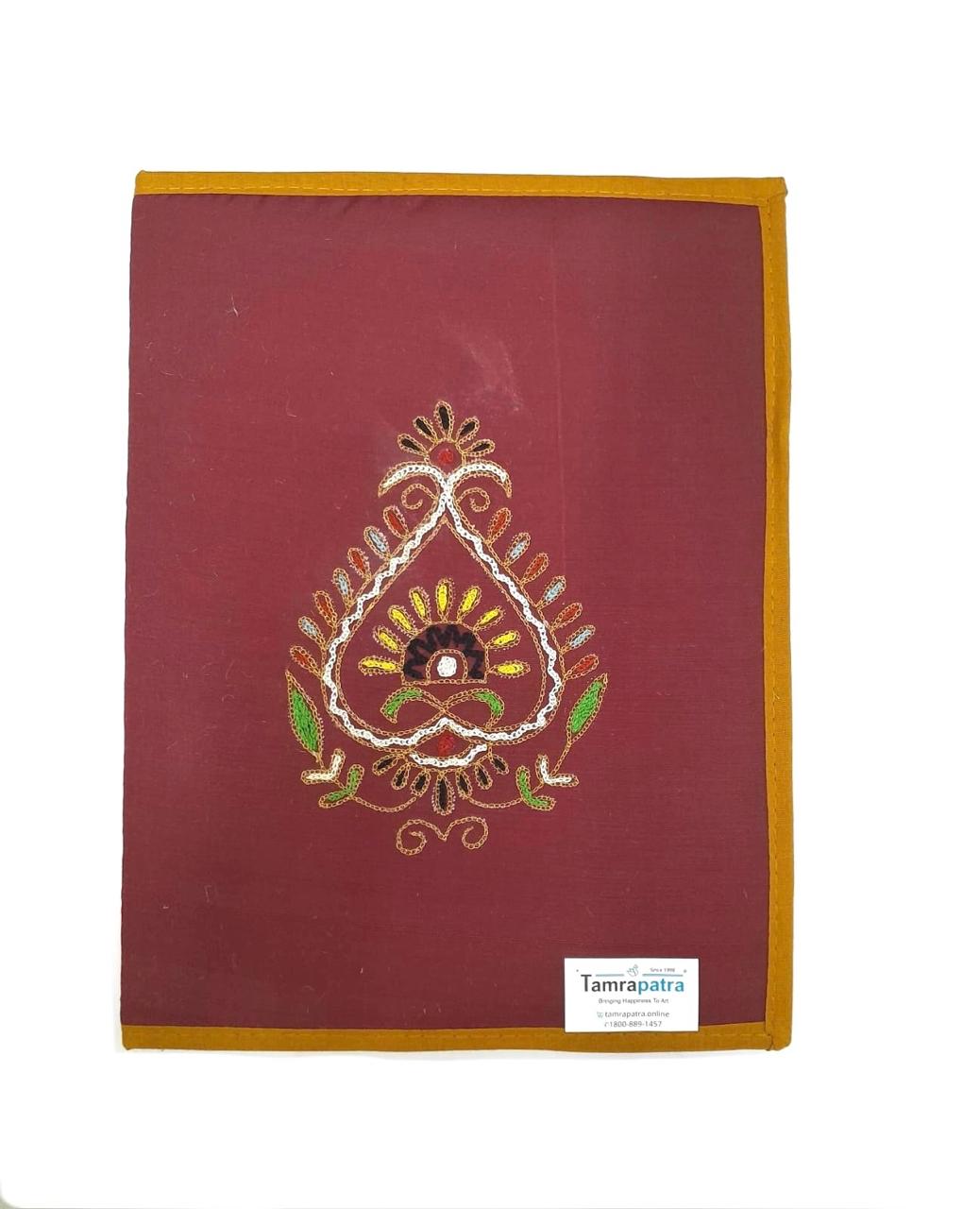 Embroidery Handmade Files To Store Documents Ethnic Collection By Tamrapatra