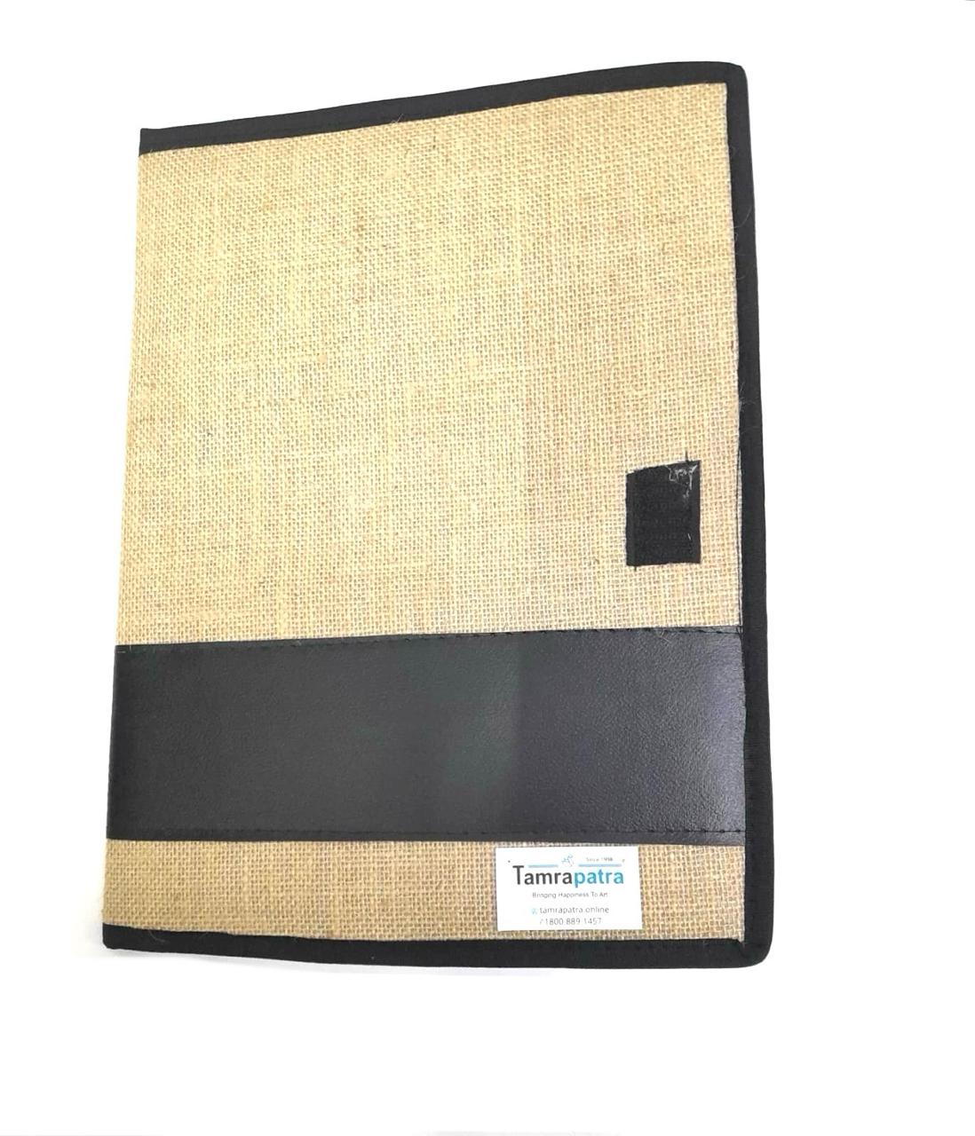 Jute Design Folder To Store Documents Gifting Officer Handmade From Tamrapatra