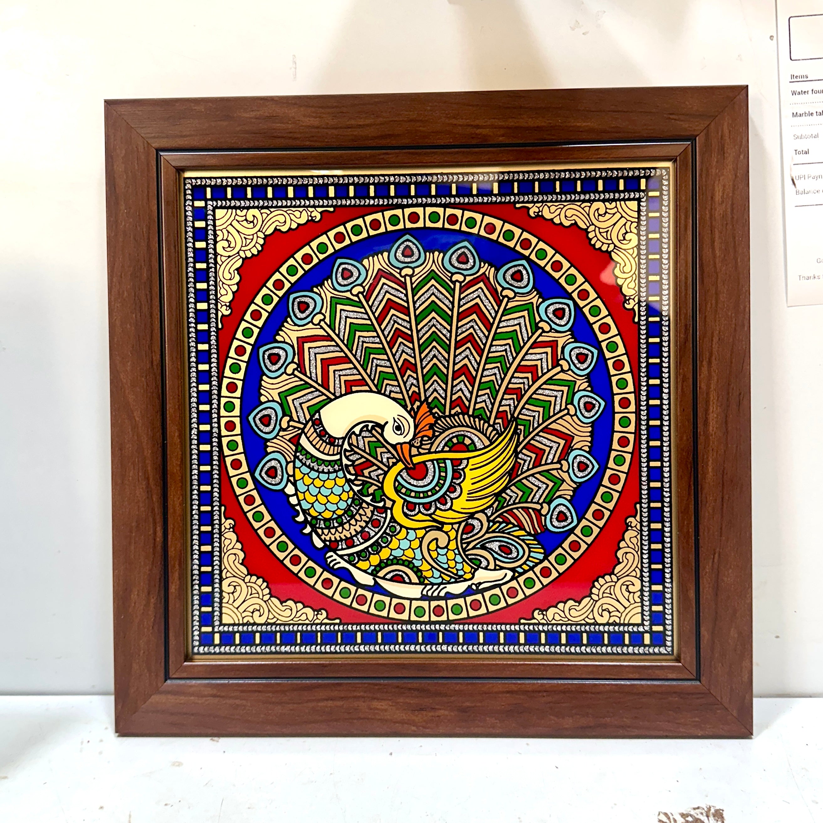 Birds Theme Tanjore Reverse Glass Paintings Frame In Various Designs By Tamrapatra