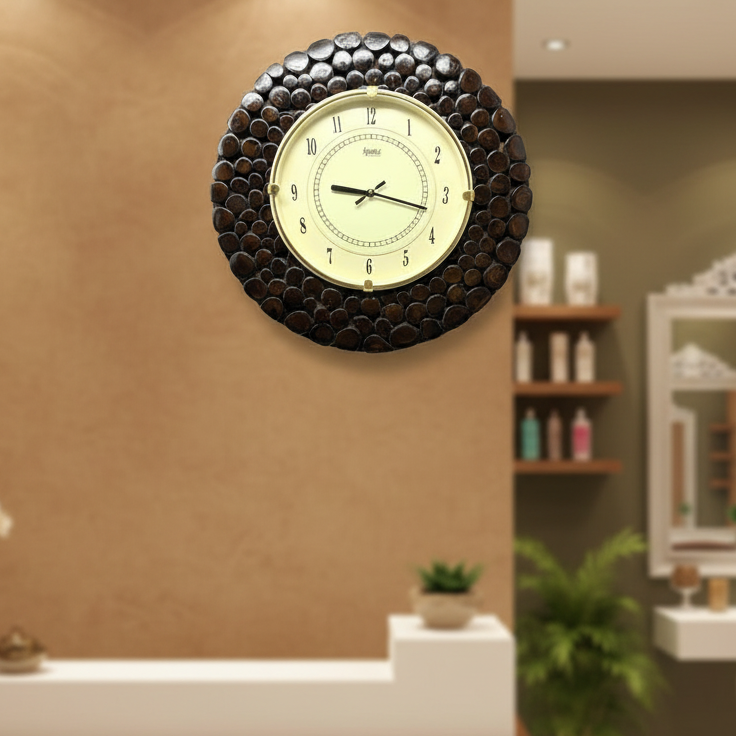 Wooden Clocks In Large Elegant Designs Wall Artware Utility From Tamrapatra - Tamrapatra