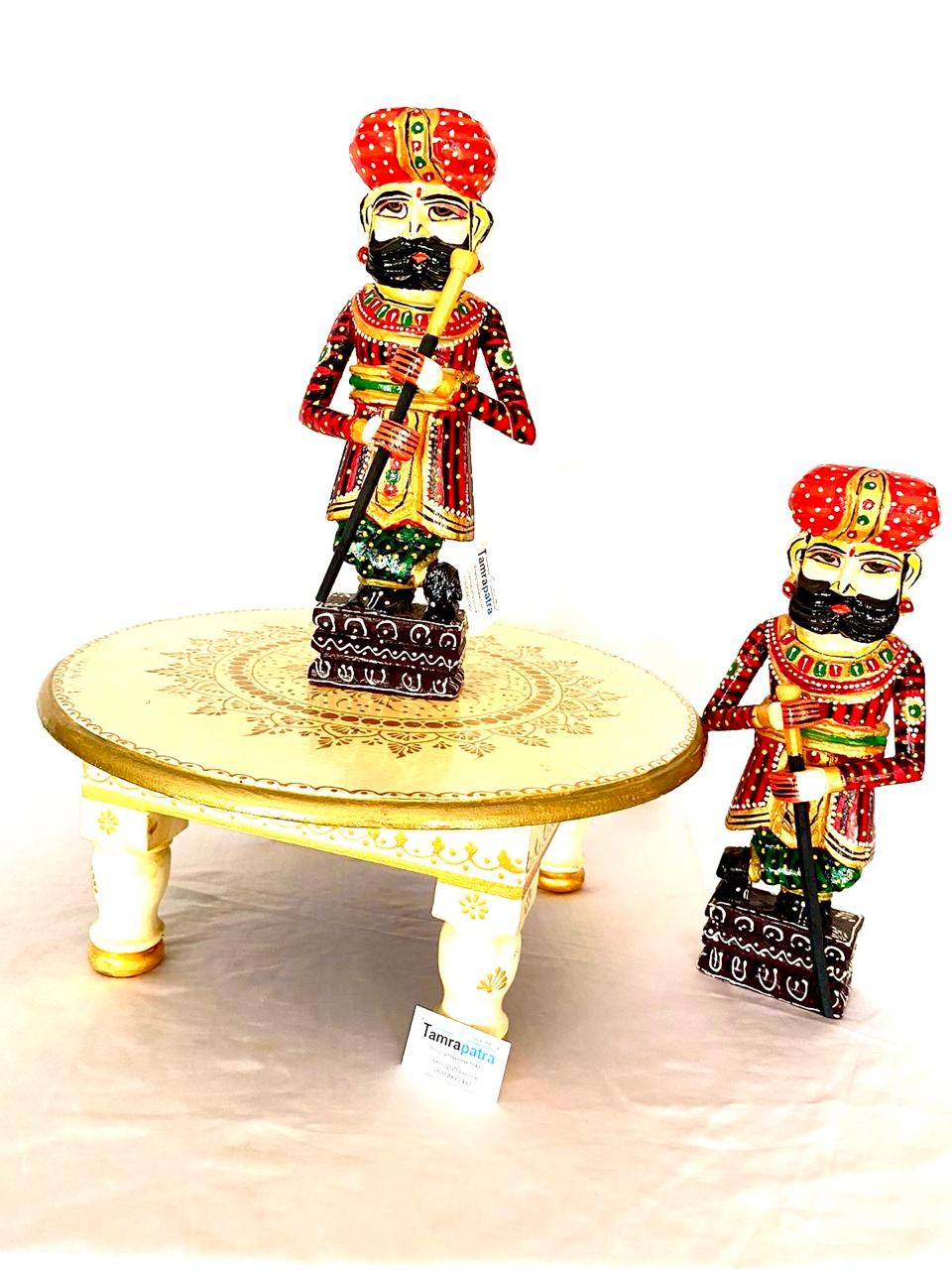 Bajoth Stool Collection For Display Wooden Handcrafted With Conework Tamrapatra