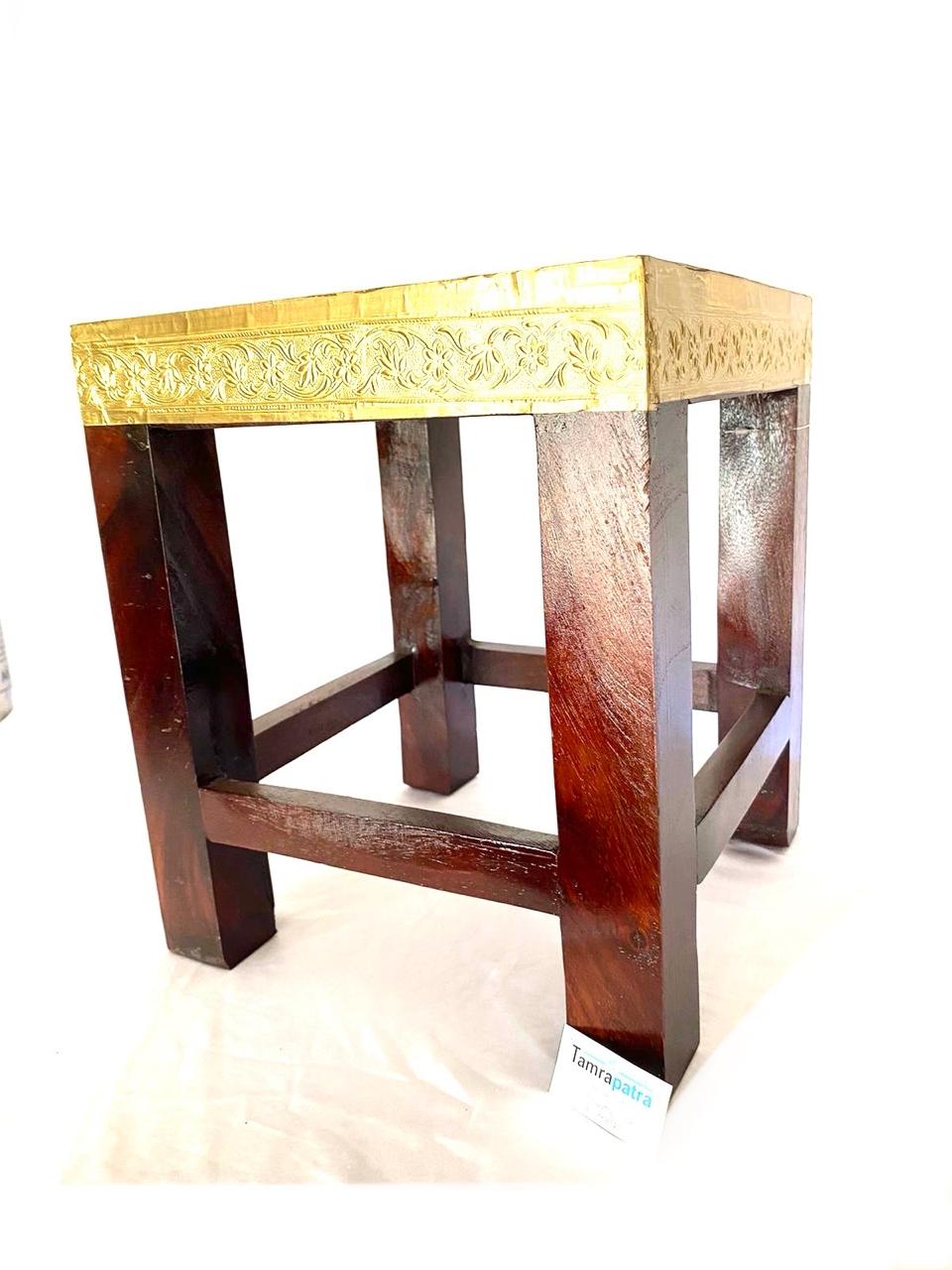 Collection Of Brass Fitted Nester Stools Aesthetic Look For Every Corner Tamrapatra