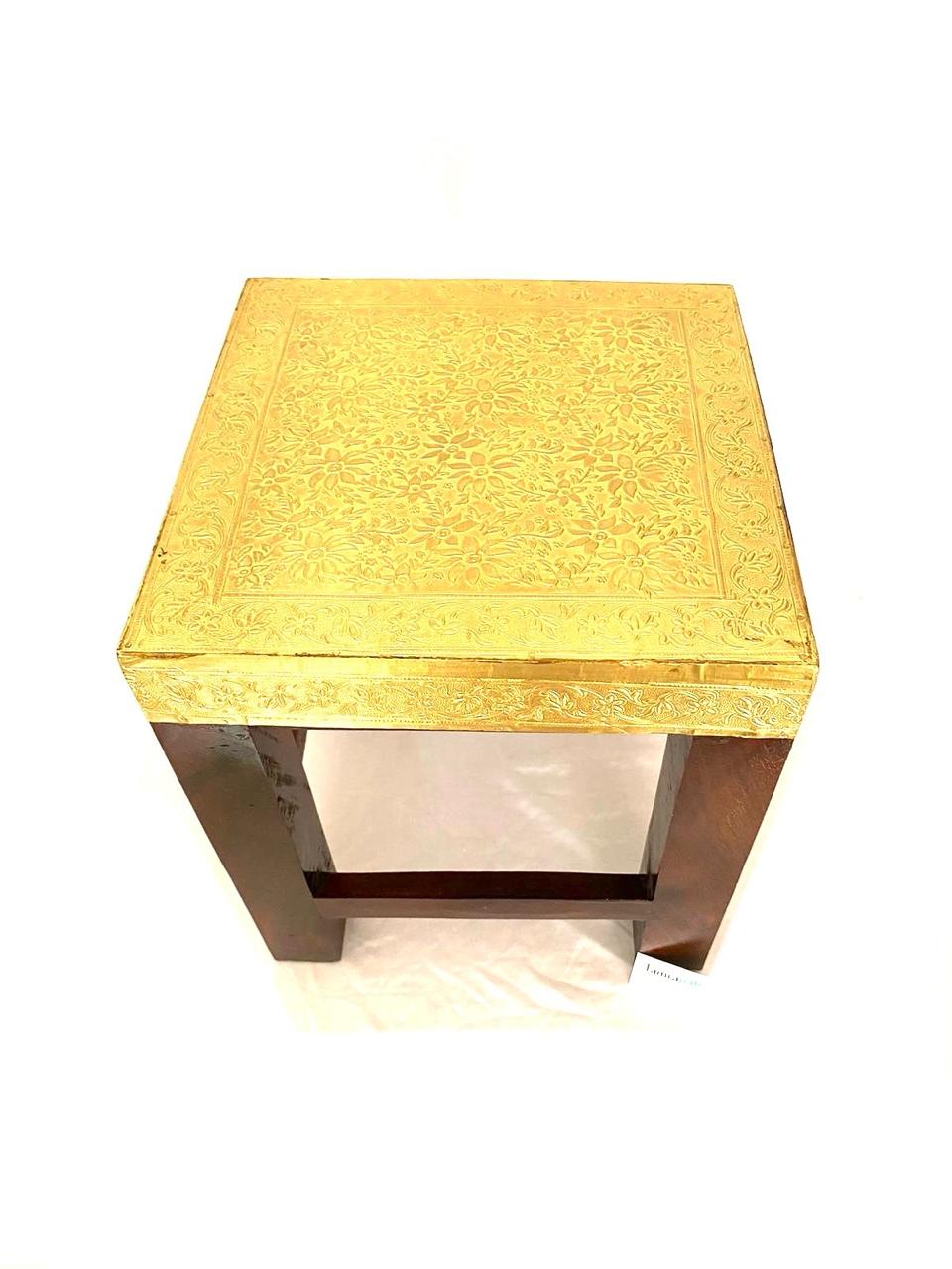 Collection Of Brass Fitted Nester Stools Aesthetic Look For Every Corner Tamrapatra