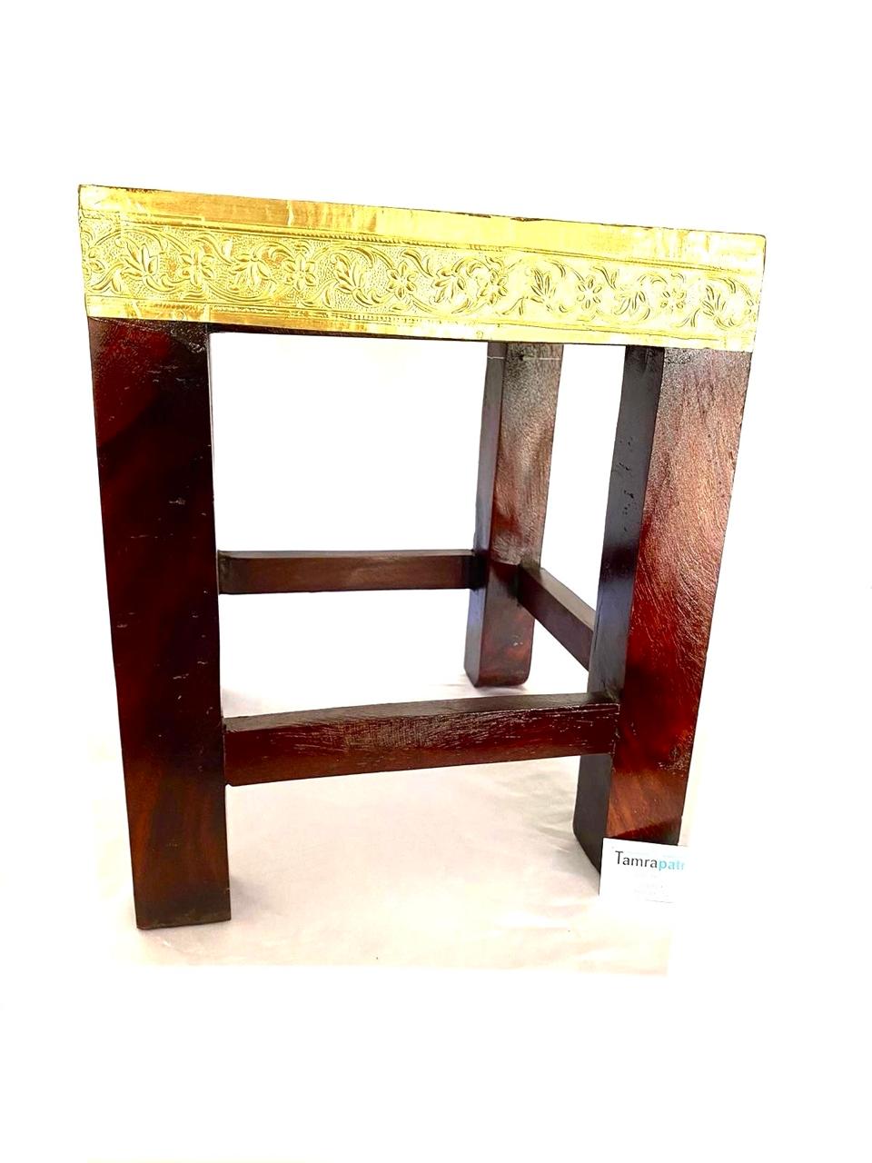 Collection Of Brass Fitted Nester Stools Aesthetic Look For Every Corner Tamrapatra