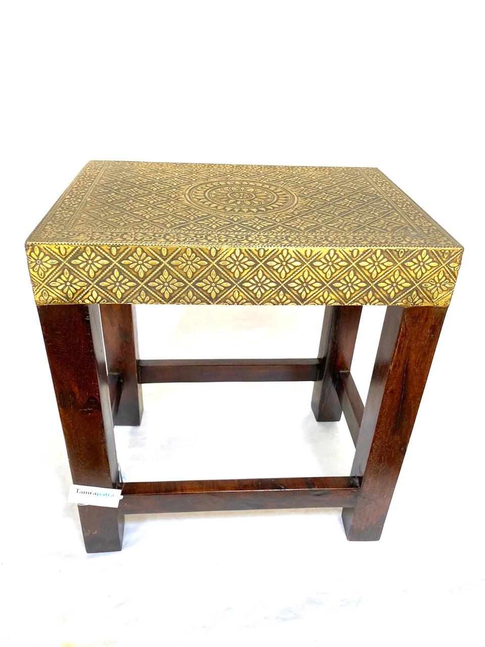 Collection Of Brass Fitted Nester Stools Aesthetic Look For Every Corner Tamrapatra