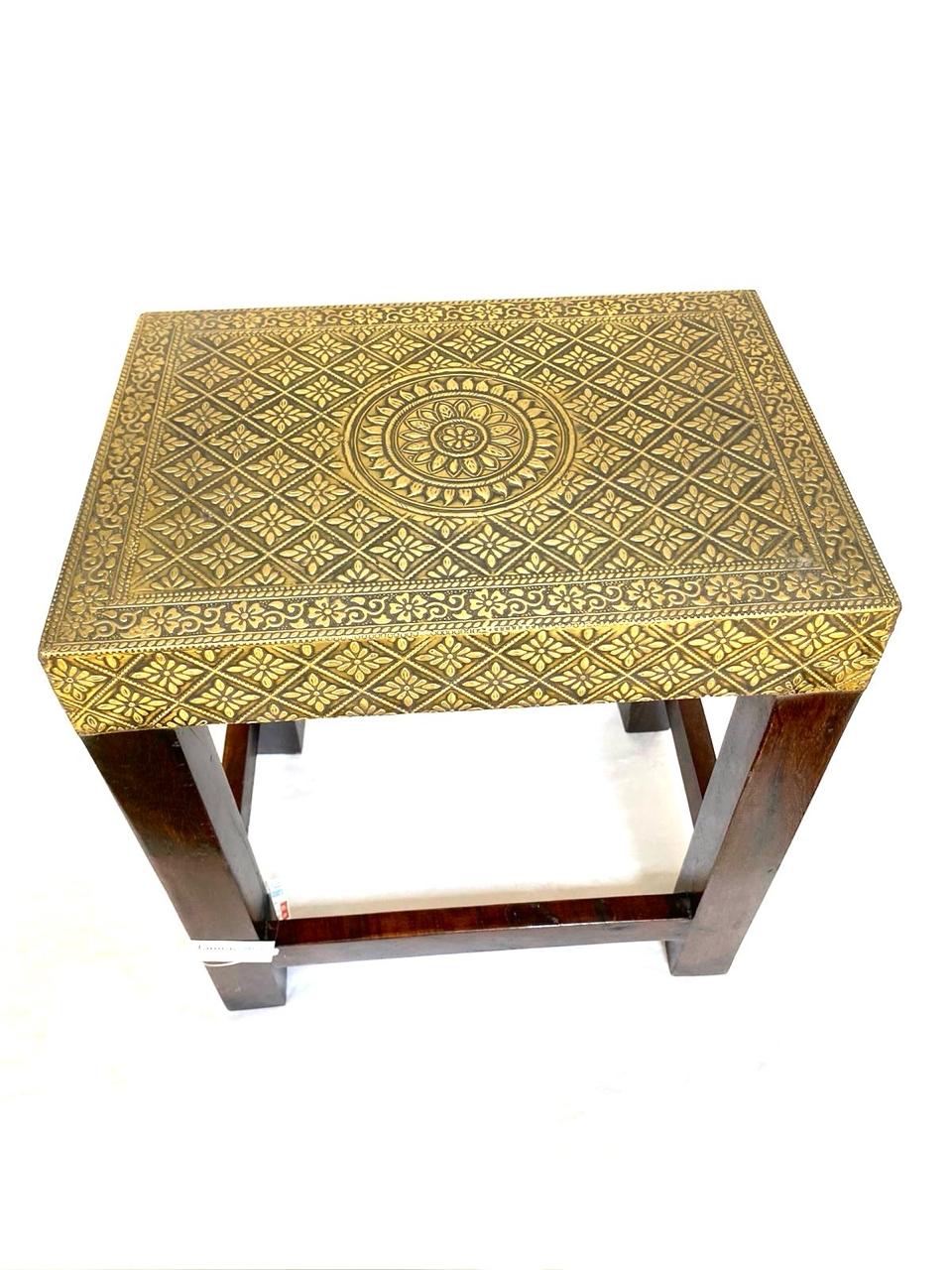 Collection Of Brass Fitted Nester Stools Aesthetic Look For Every Corner Tamrapatra