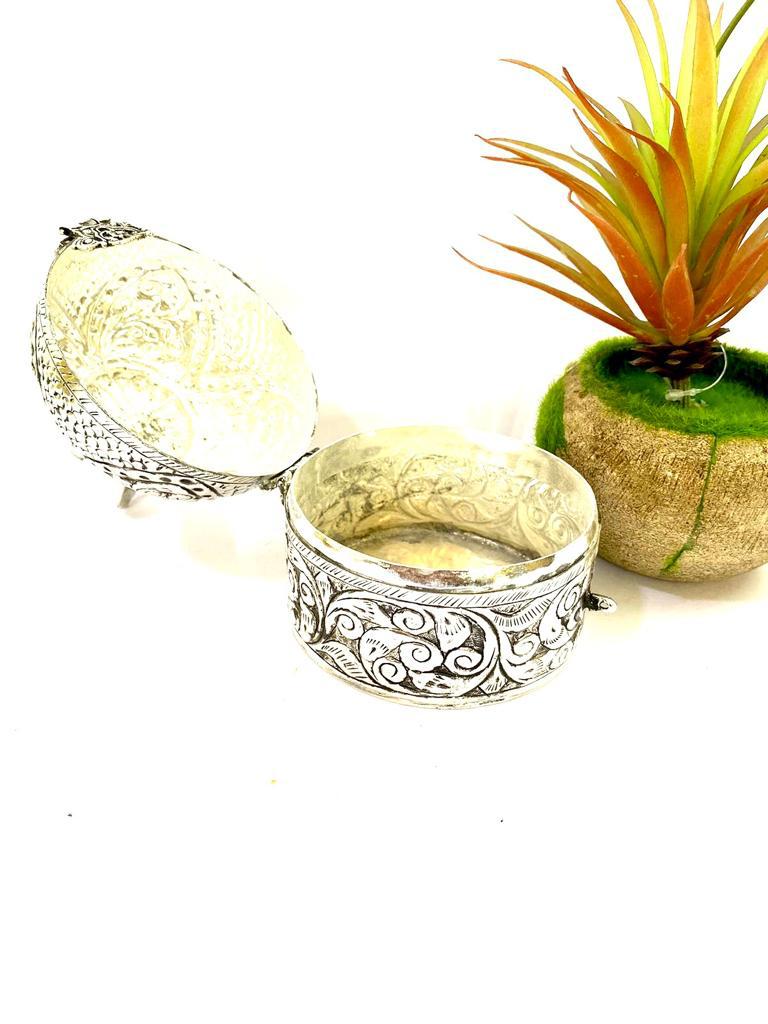 German Silver Peacock Box Jewellery Accessories Premium Antiques By Tamrapatra