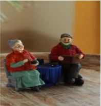 Grandparents On Bicycle Lovely Statue Creative Arts & Crafts By Tamrapatra