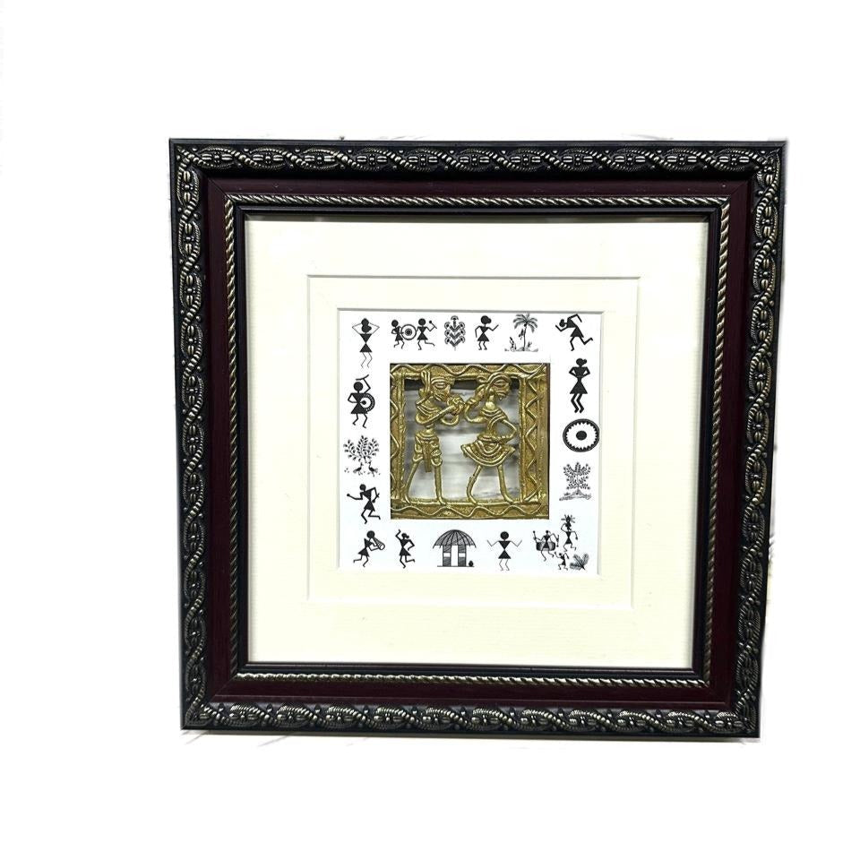 Warli Dhokra Wall Art Hanging Frames With Beautiful Traditional Design Tamrapatra
