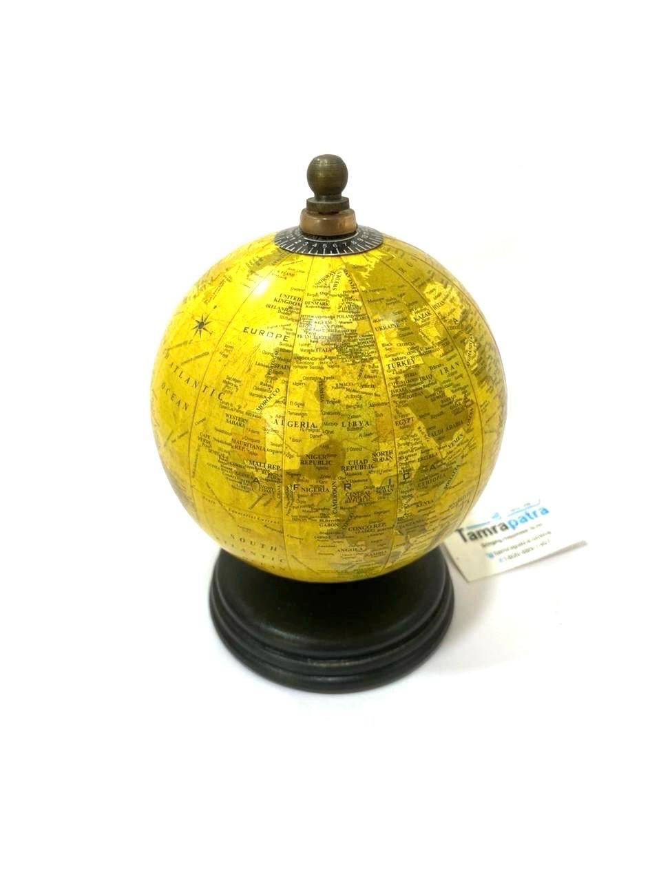 Globe Desk Organizer Handcrafted Exclusive Ideas Corporate World Map Tamrapatra