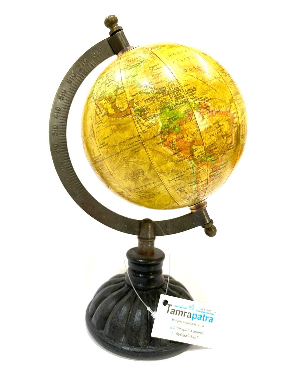 Globe Desk Organizer Handcrafted Exclusive Ideas Corporate World Map Tamrapatra