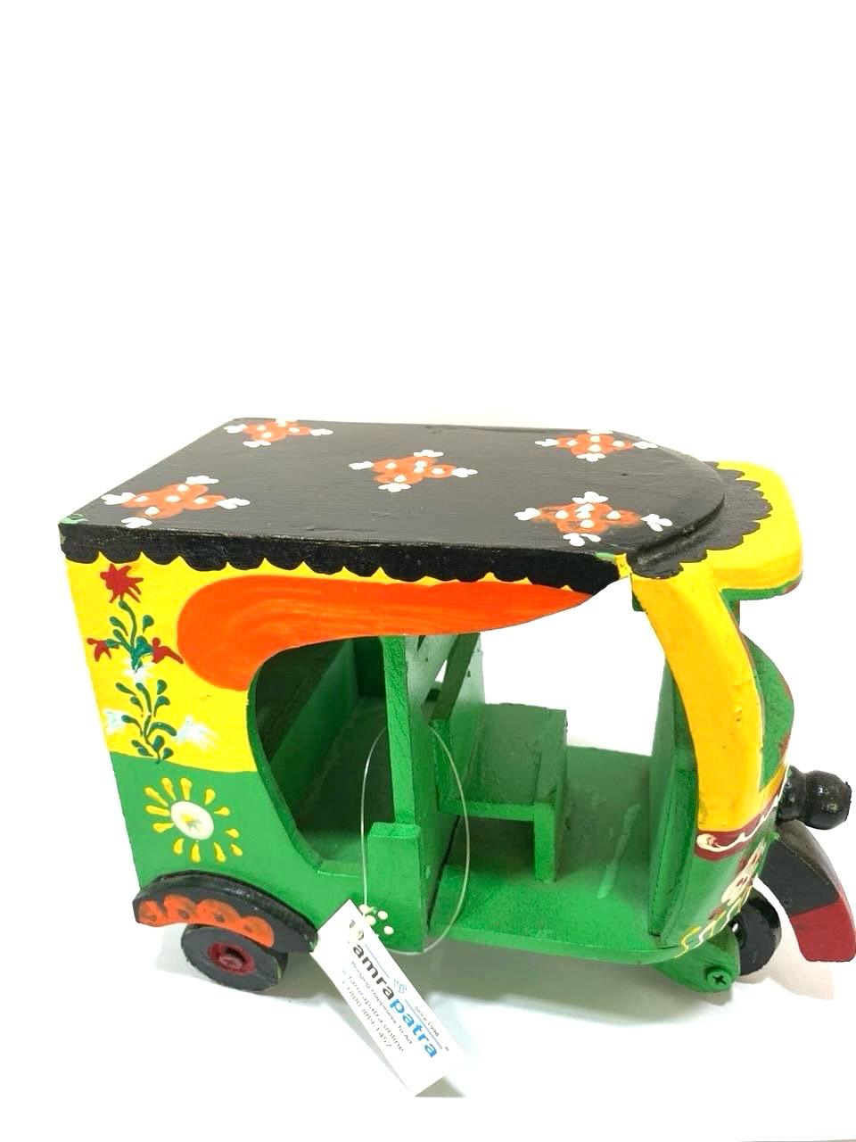 Artistic Mode Of Transport Rickshaw Made From Mango Wood Tamrapatra