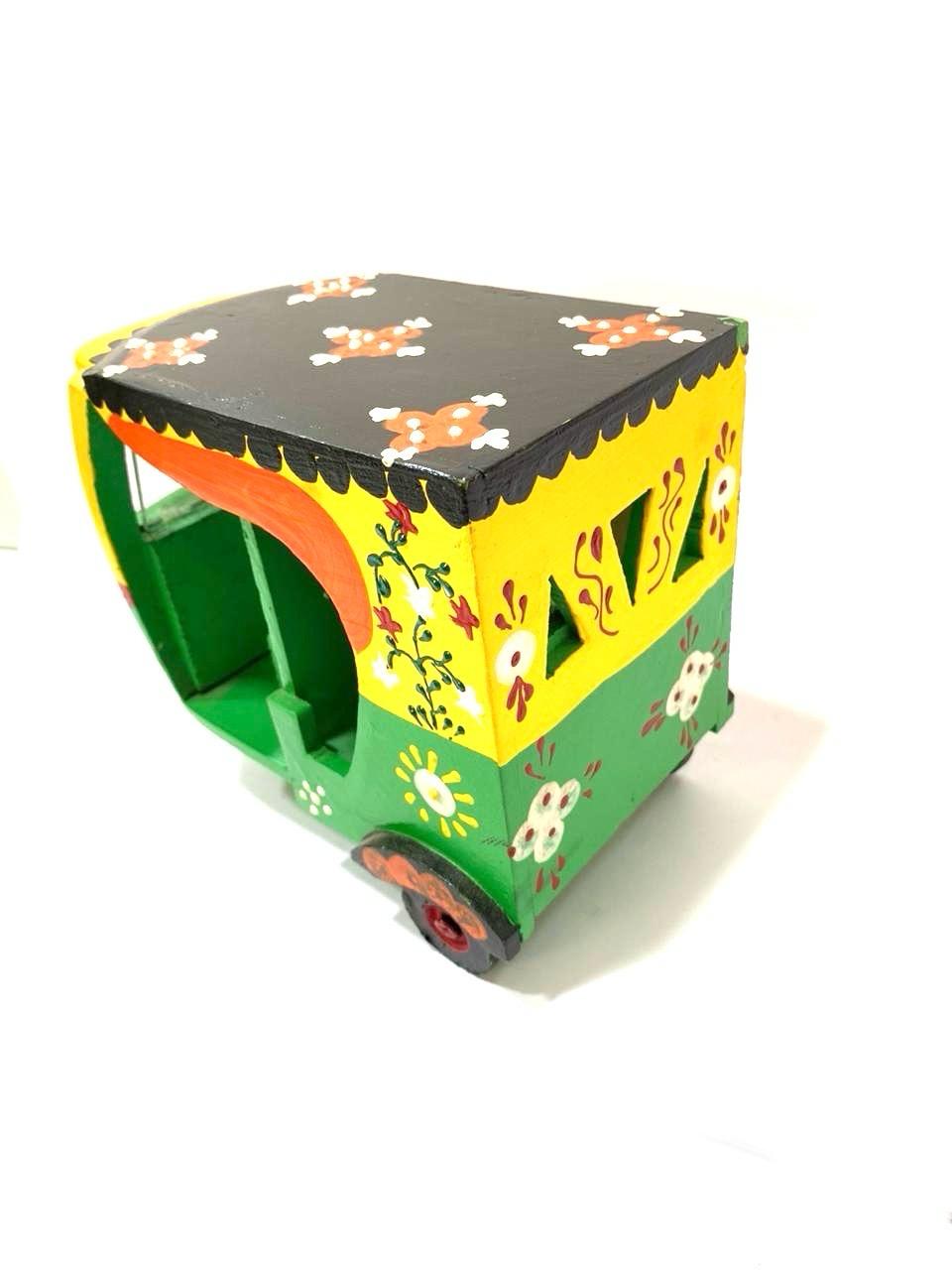 Artistic Mode Of Transport Rickshaw Made From Mango Wood Tamrapatra