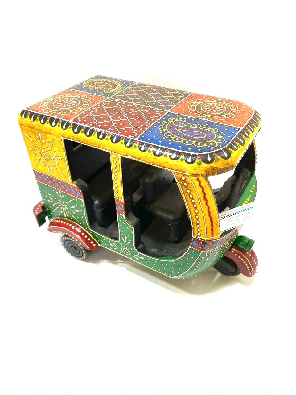 Artistic Mode Of Transport Rickshaw Made From Mango Wood Tamrapatra