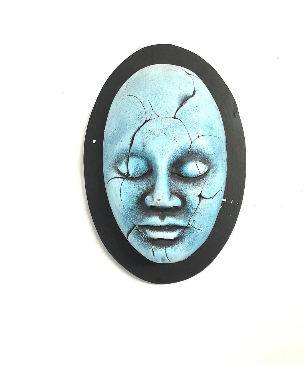 Creative Terracotta Masks In Vibrant Shades On MDF Hanging Tamrapatra