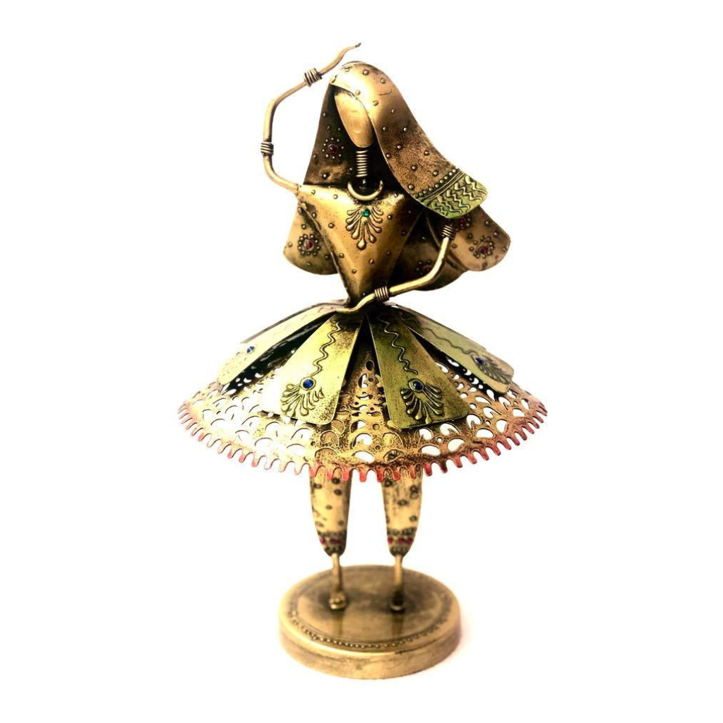 Metal Dancing Lady With Designer Dress In Various Styles From Tamrapatra - Tamrapatra