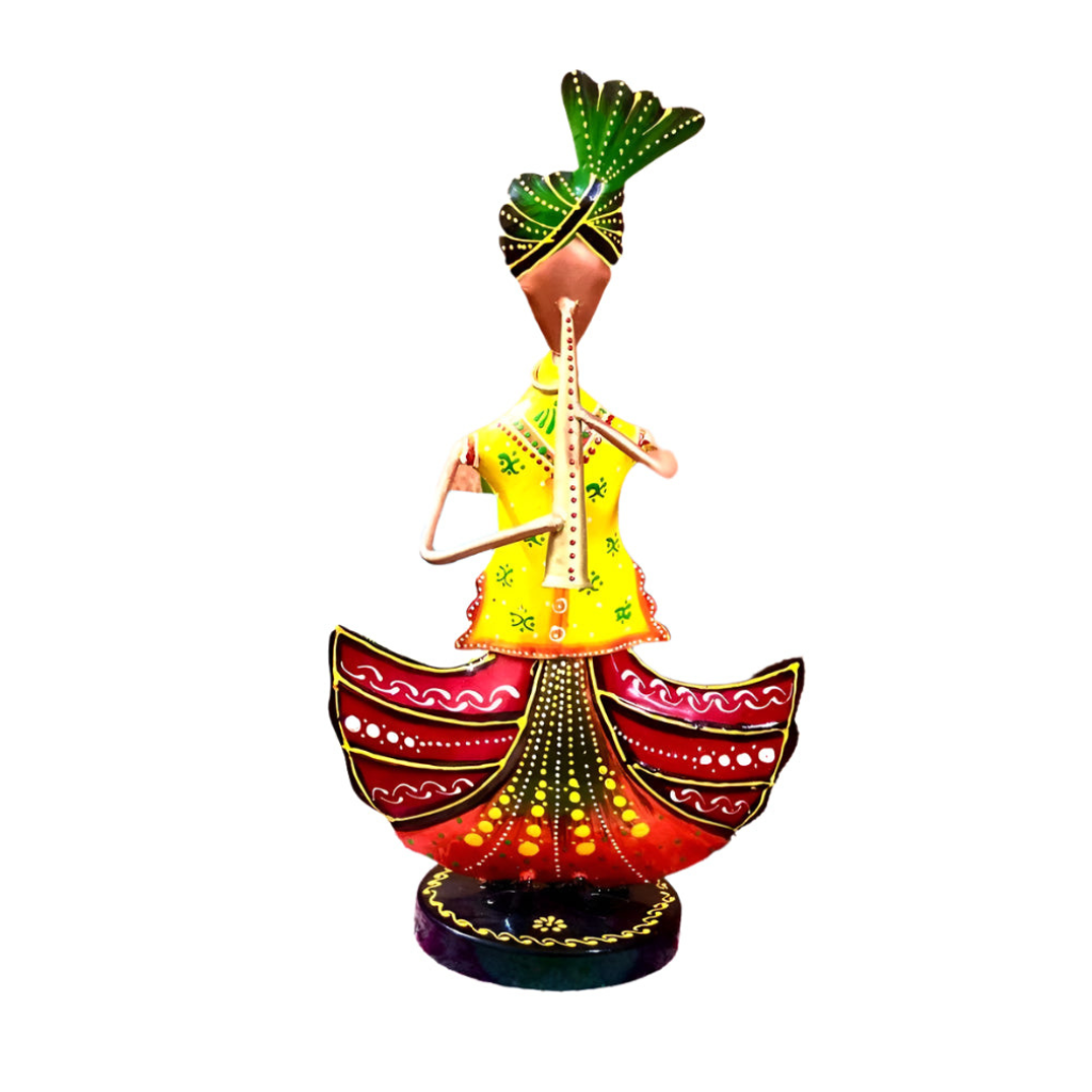 Colourful Musician Playing Traditional Instruments Metal Unique By Tamrapatra - Tamrapatra