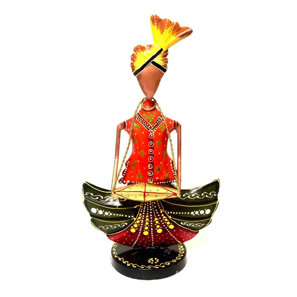 Colourful Musician Playing Traditional Instruments Metal Unique By Tamrapatra - Tamrapatra