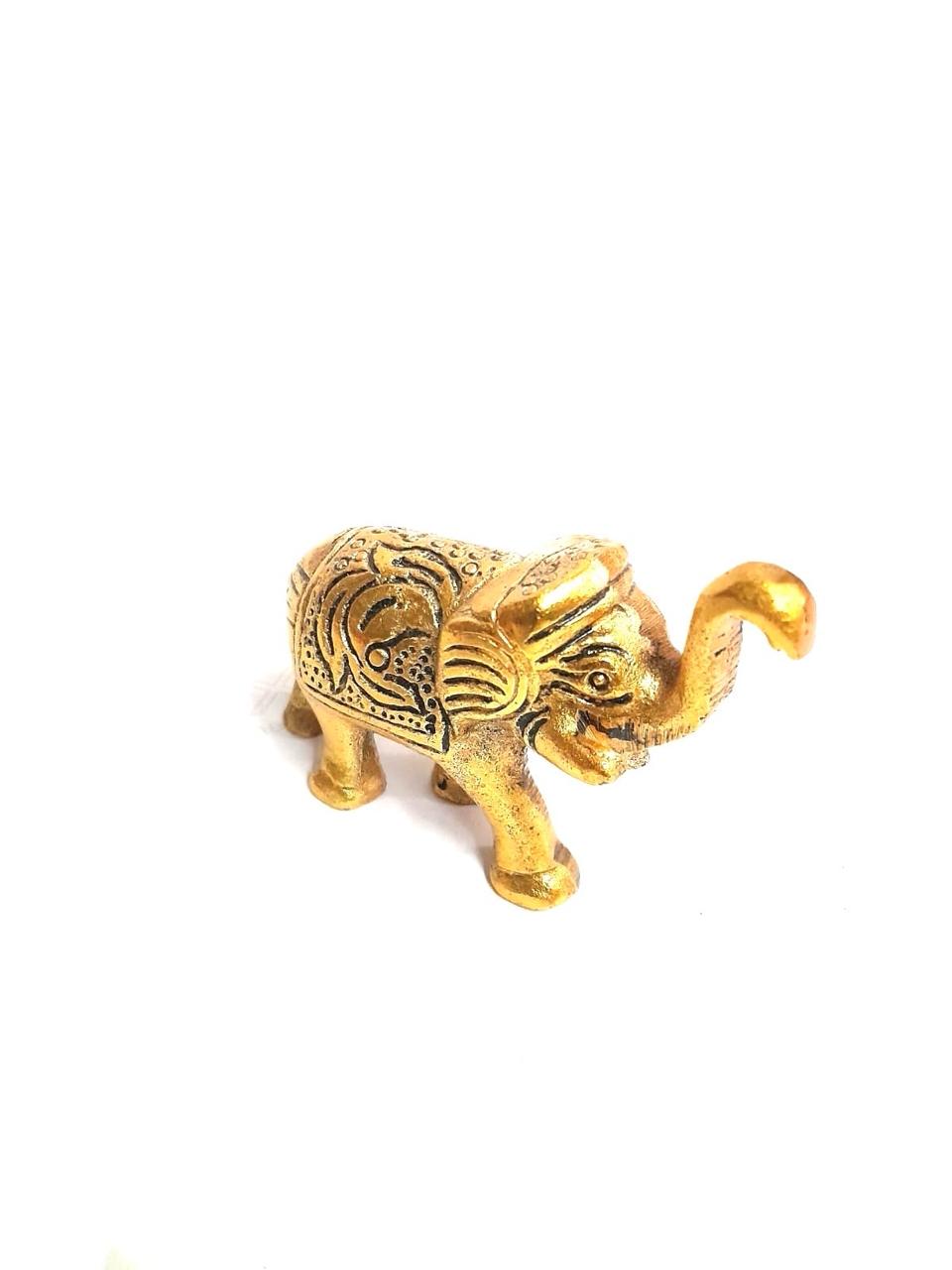 Metal Elephant Carving Design Showpiece Biggest Collection Of Handicrafts Tamrapatra