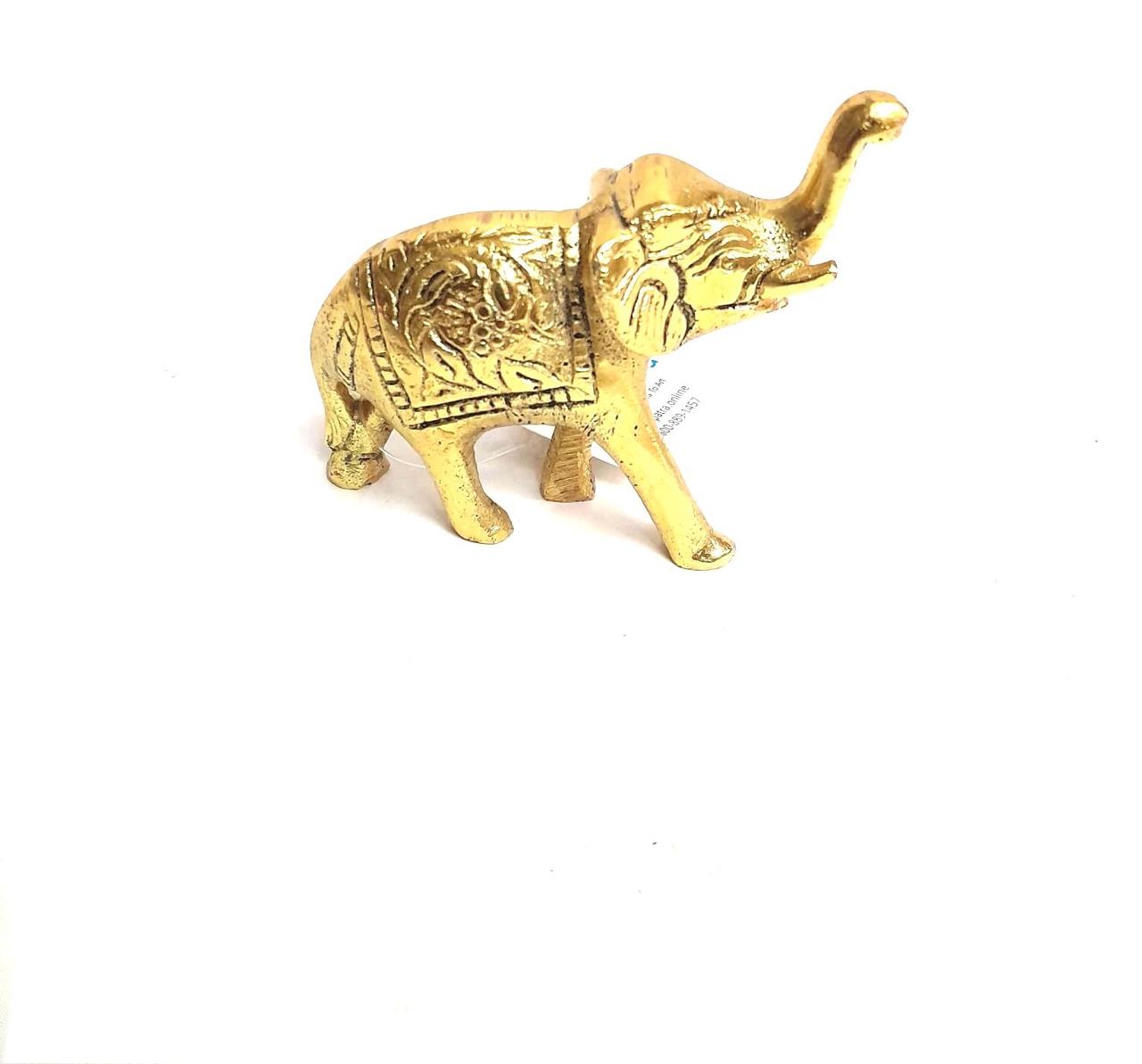 Metal Elephant Carving Design Showpiece Biggest Collection Of Handicrafts Tamrapatra