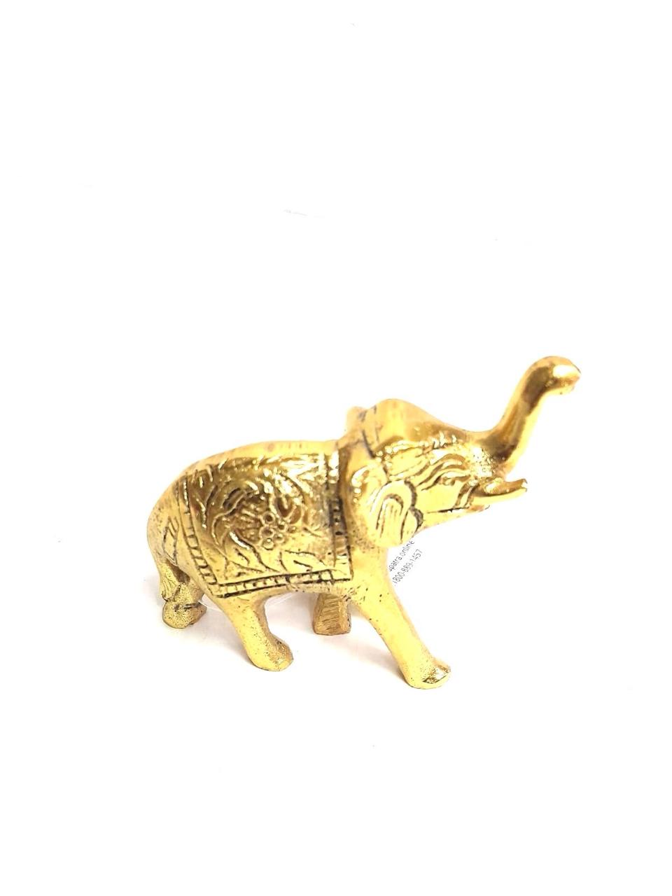 Metal Elephant Carving Design Showpiece Biggest Collection Of Handicrafts Tamrapatra