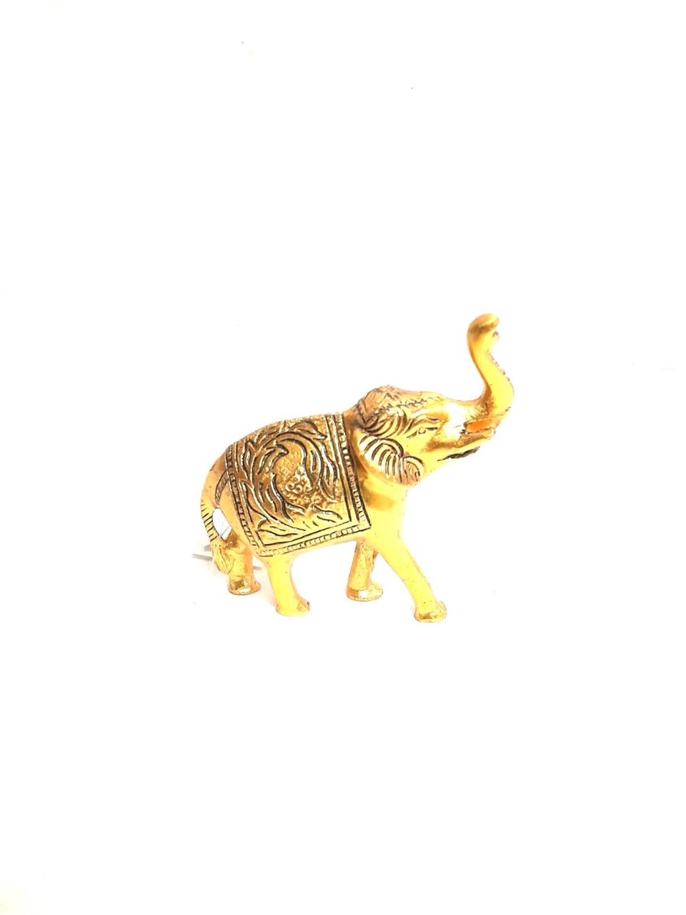 Metal Elephant Carving Design Showpiece Biggest Collection Of Handicrafts Tamrapatra