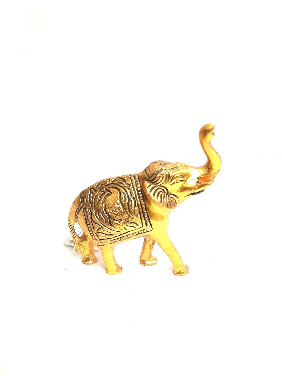 Metal Elephant Carving Design Showpiece Biggest Collection Of Handicrafts Tamrapatra