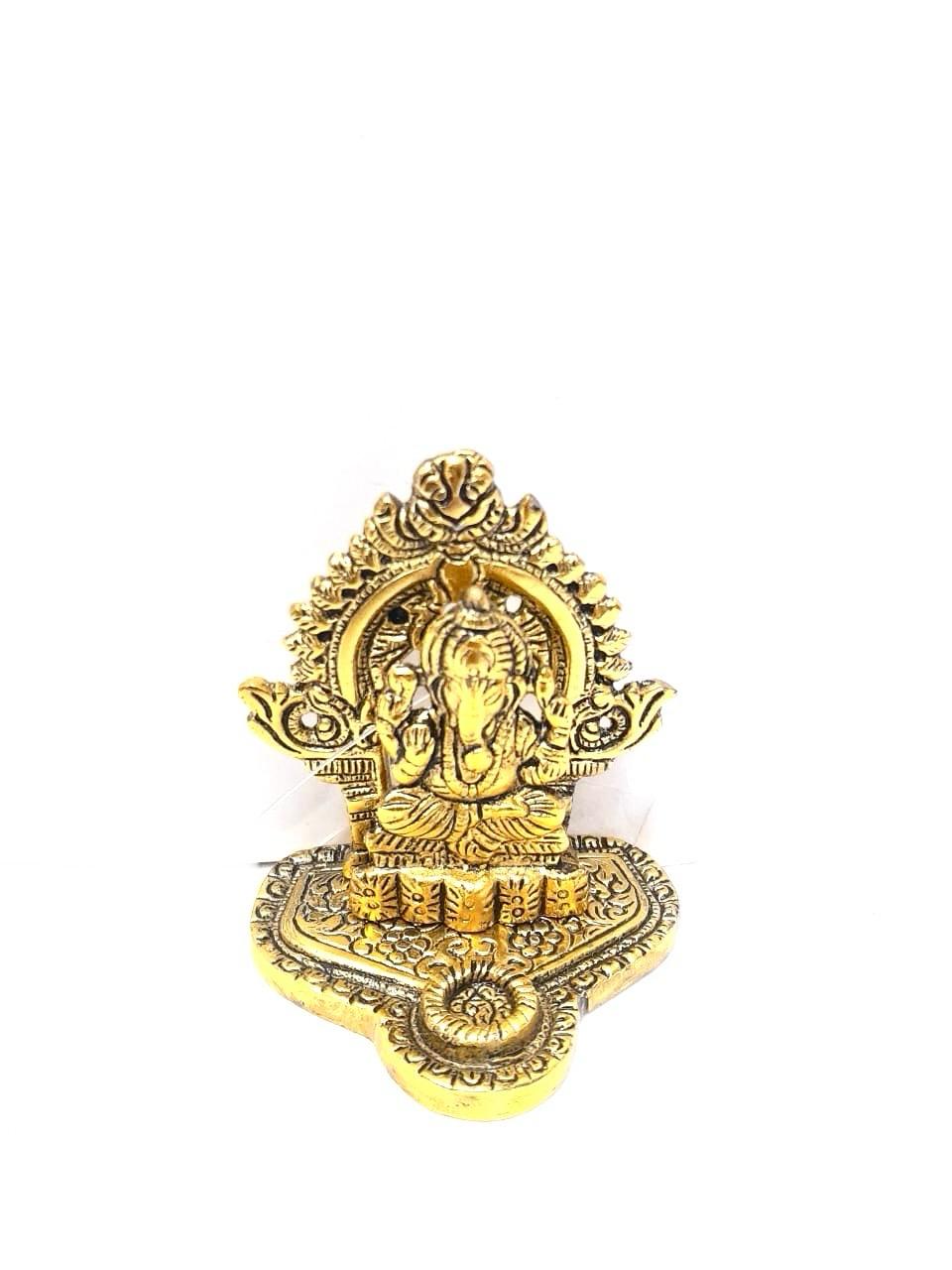 Ganesha Lakshmi Jharokha New Design Gifts Décor Handcrafted Metal Tamrapatra