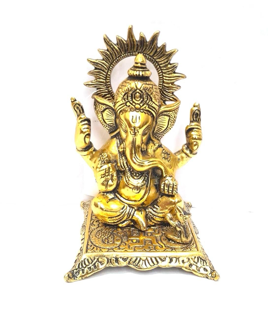 Metal Religious Idol Ganesh spiritual Collection In Various Designs From Tamrpaatra