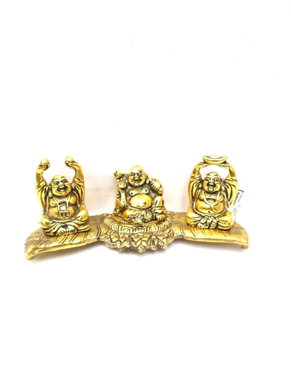 Laughing Buddha Three In One Spiritual Lucky Collection Vast Art By Tamrapatra