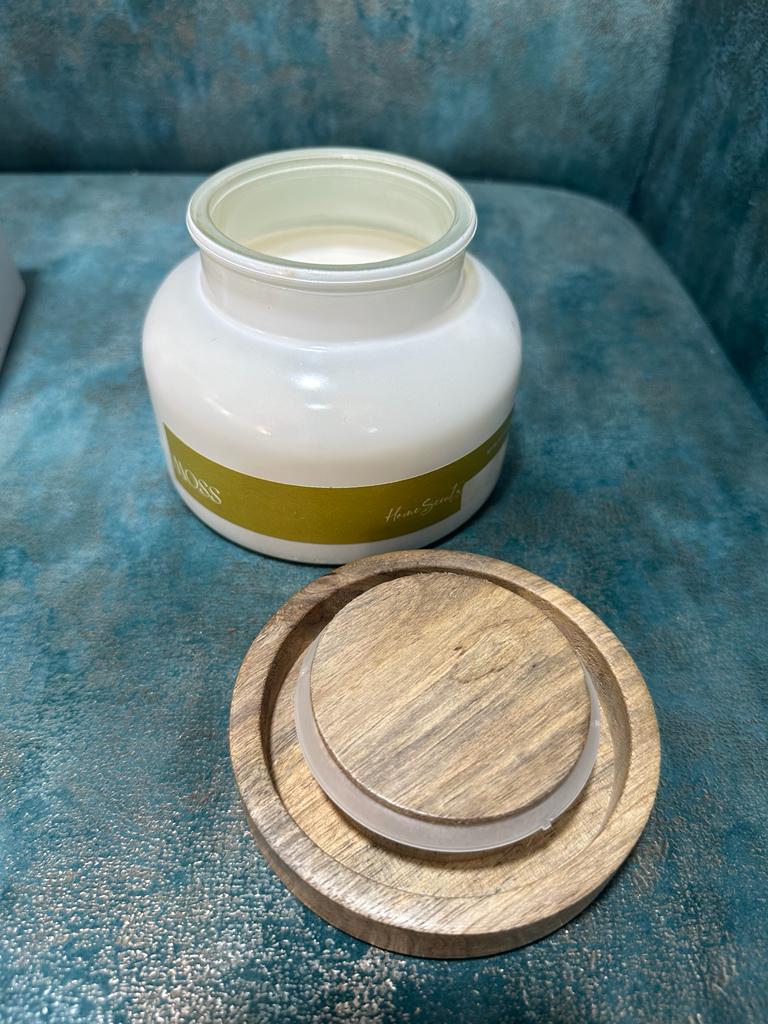 Big Scented Candle Jar Monk Two Wick Exclusive Hand Crafted From Tamrapatra