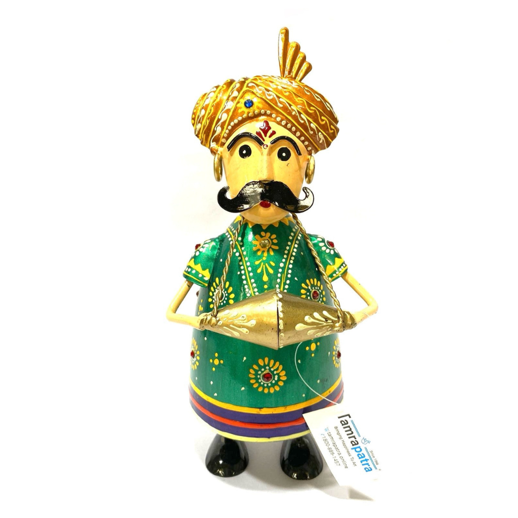 Metal Showpiece Musician Home Office Décor Wholesaler Exporter Tamrapatra