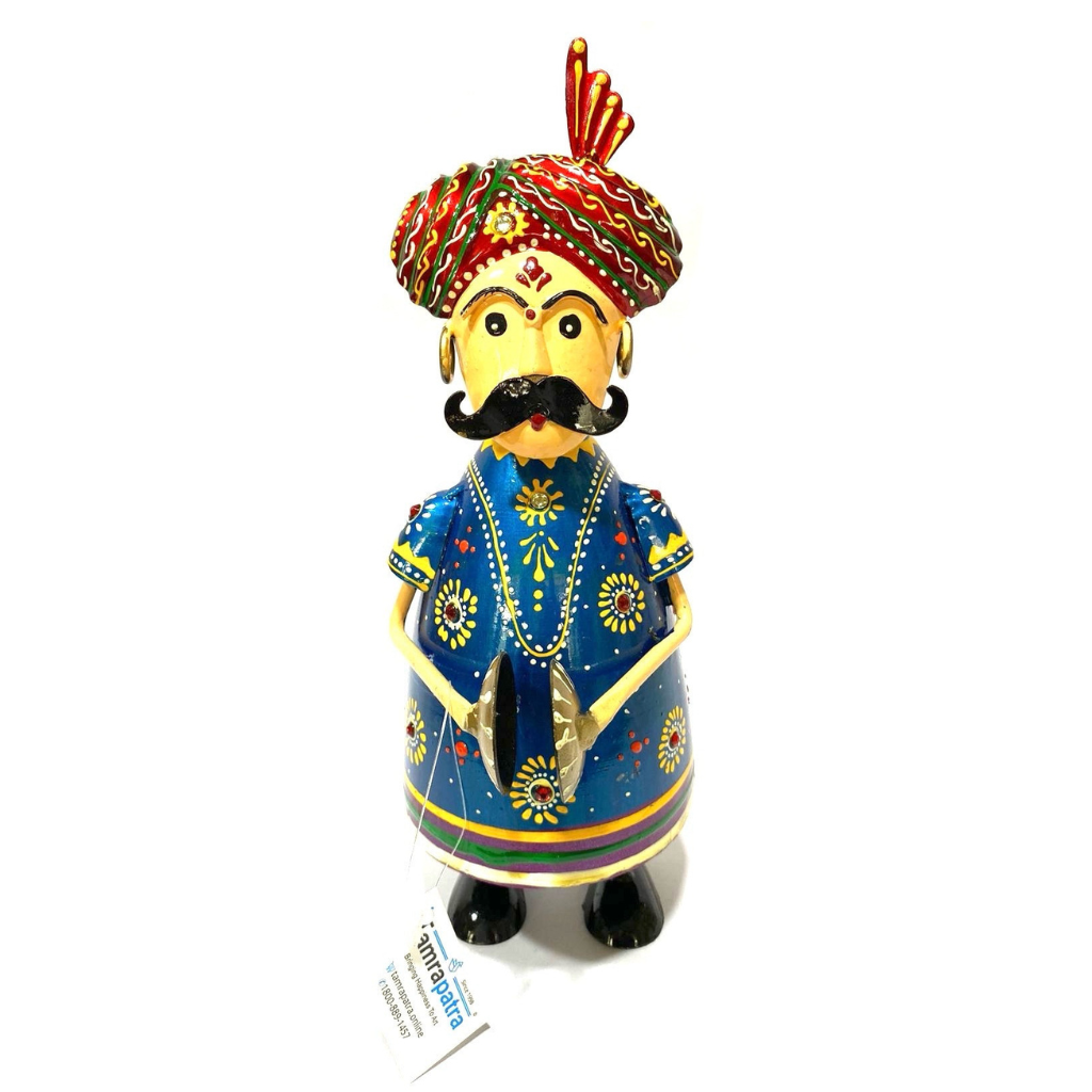 Metal Showpiece Musician Home Office Décor Wholesaler Exporter Tamrapatra