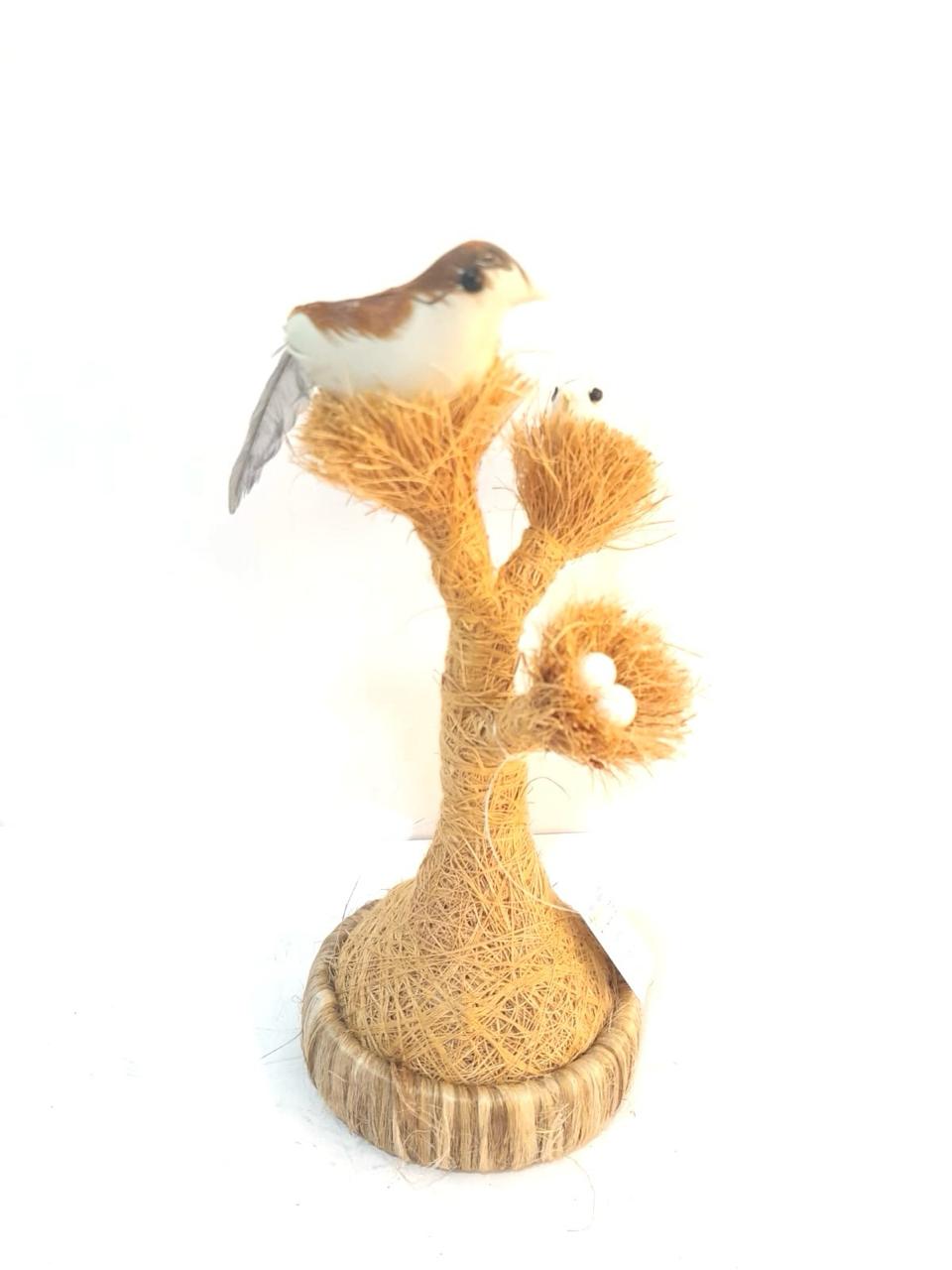 Bird Nest On Tree Unique Handcrafted Decoration Exclusive Tamrapatra