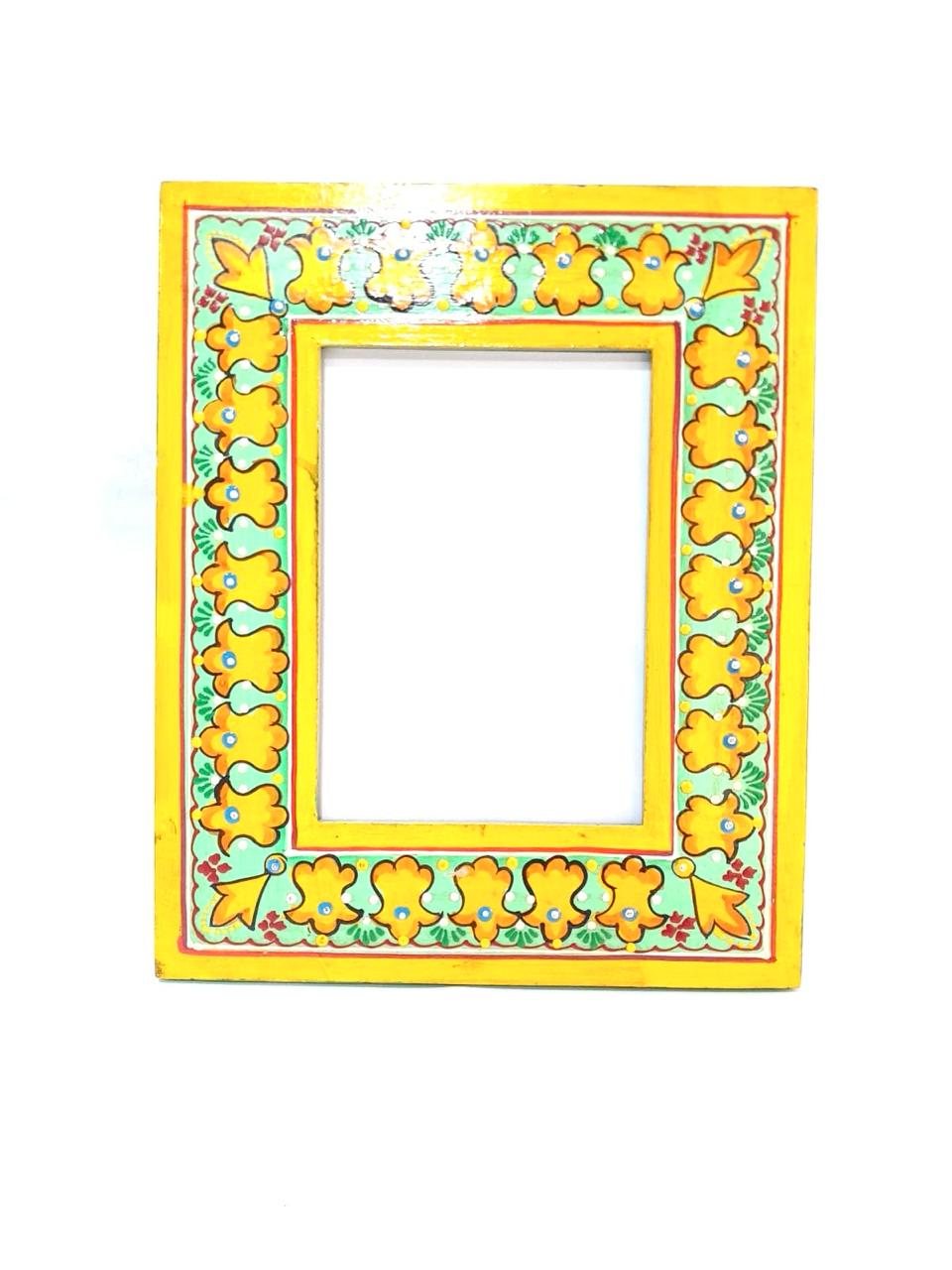 Floral Photo Frame Wooden Store Phots And Display Exclusive Artware By Tamrapatra