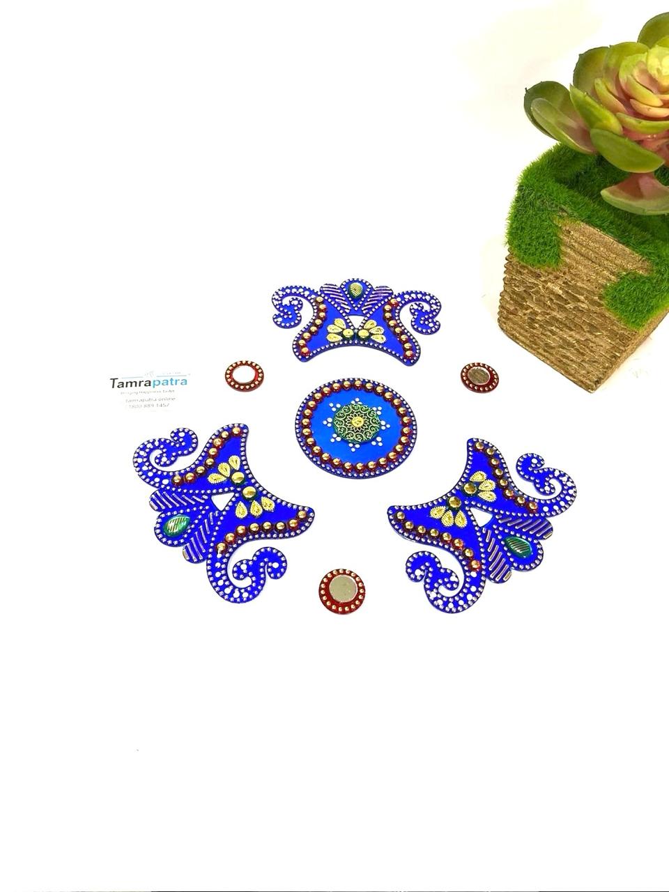 Rangoli Acrylic Design For Entrance Festival Decoration For Office Home Tamrapatra