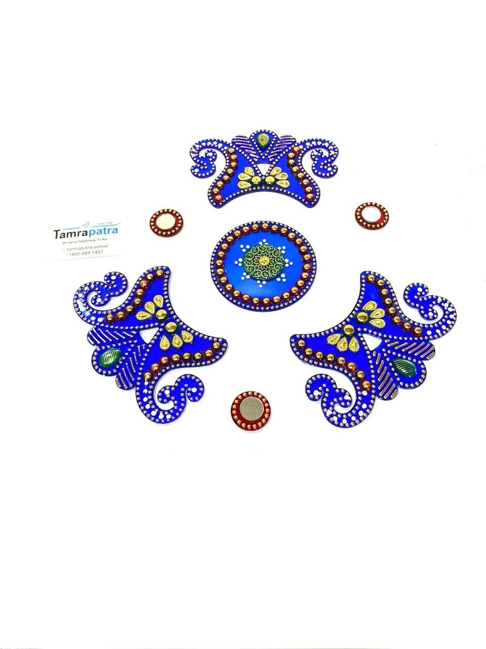 Rangoli Acrylic Design For Entrance Festival Decoration For Office Home Tamrapatra